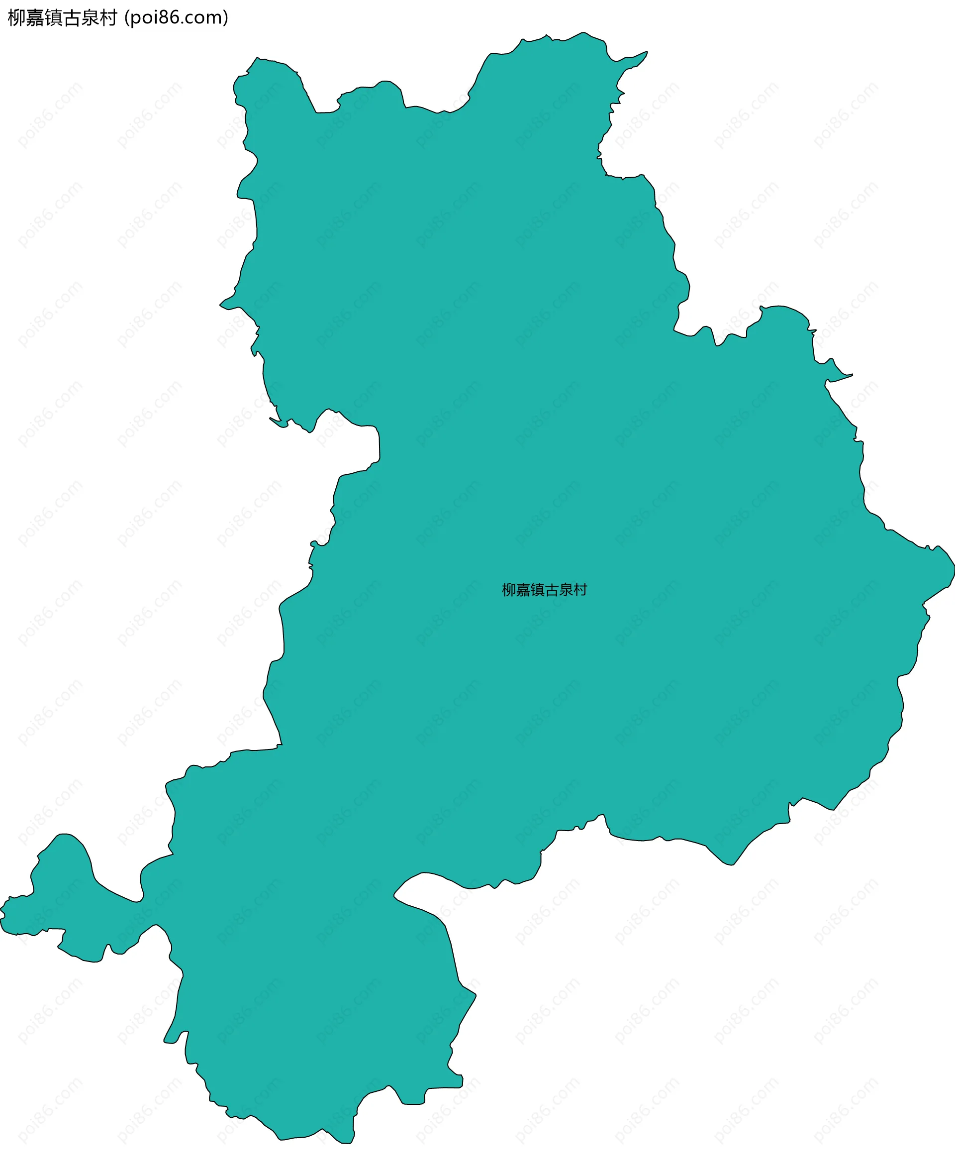 柳嘉镇古泉村边界地图