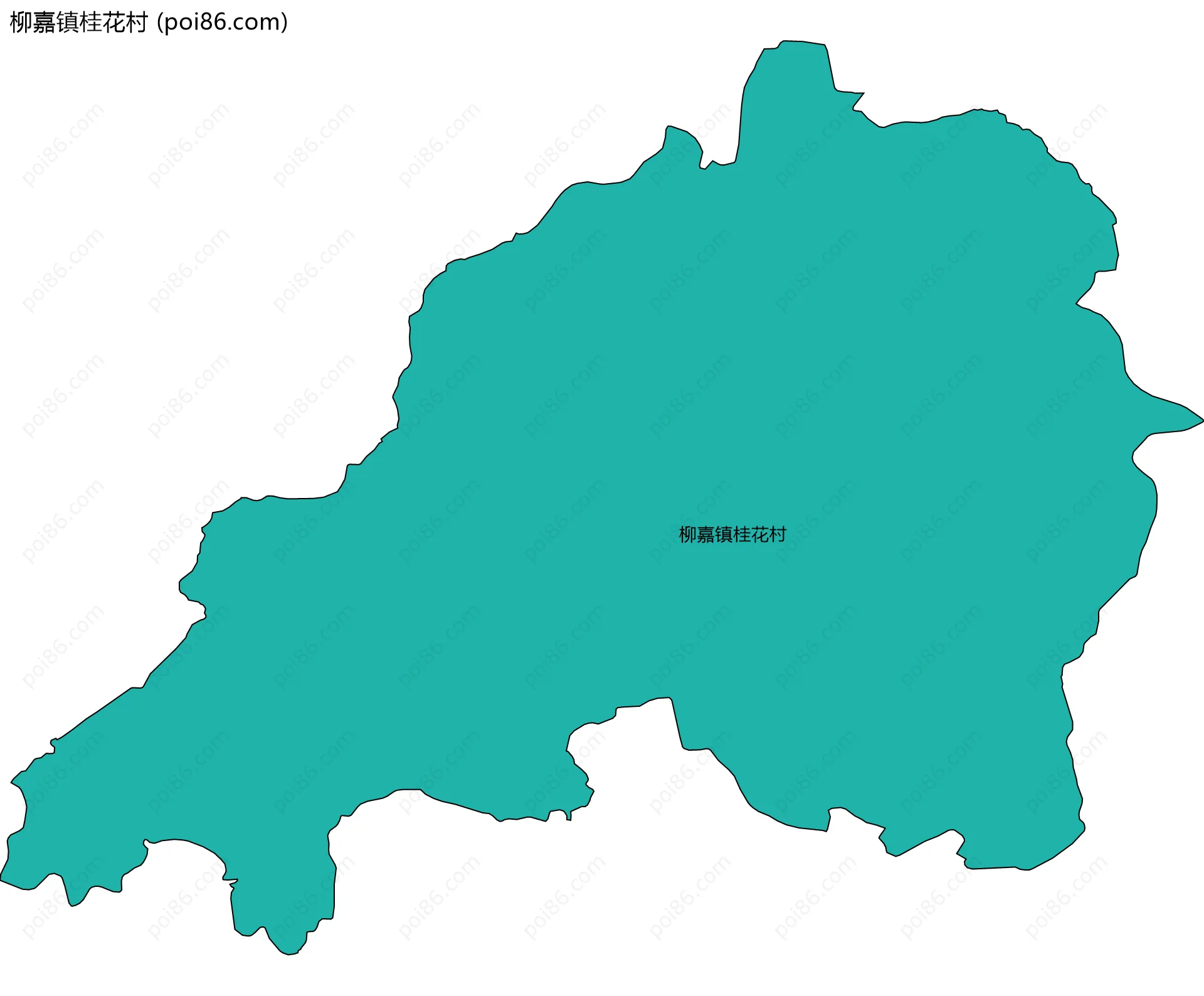 柳嘉镇桂花村边界地图