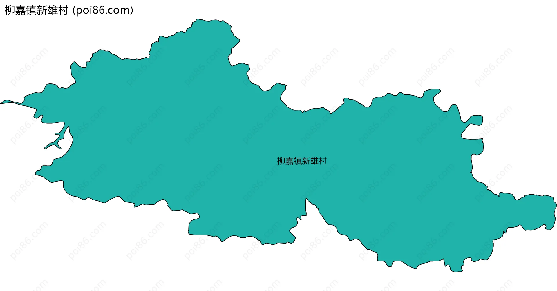 柳嘉镇新雄村边界地图