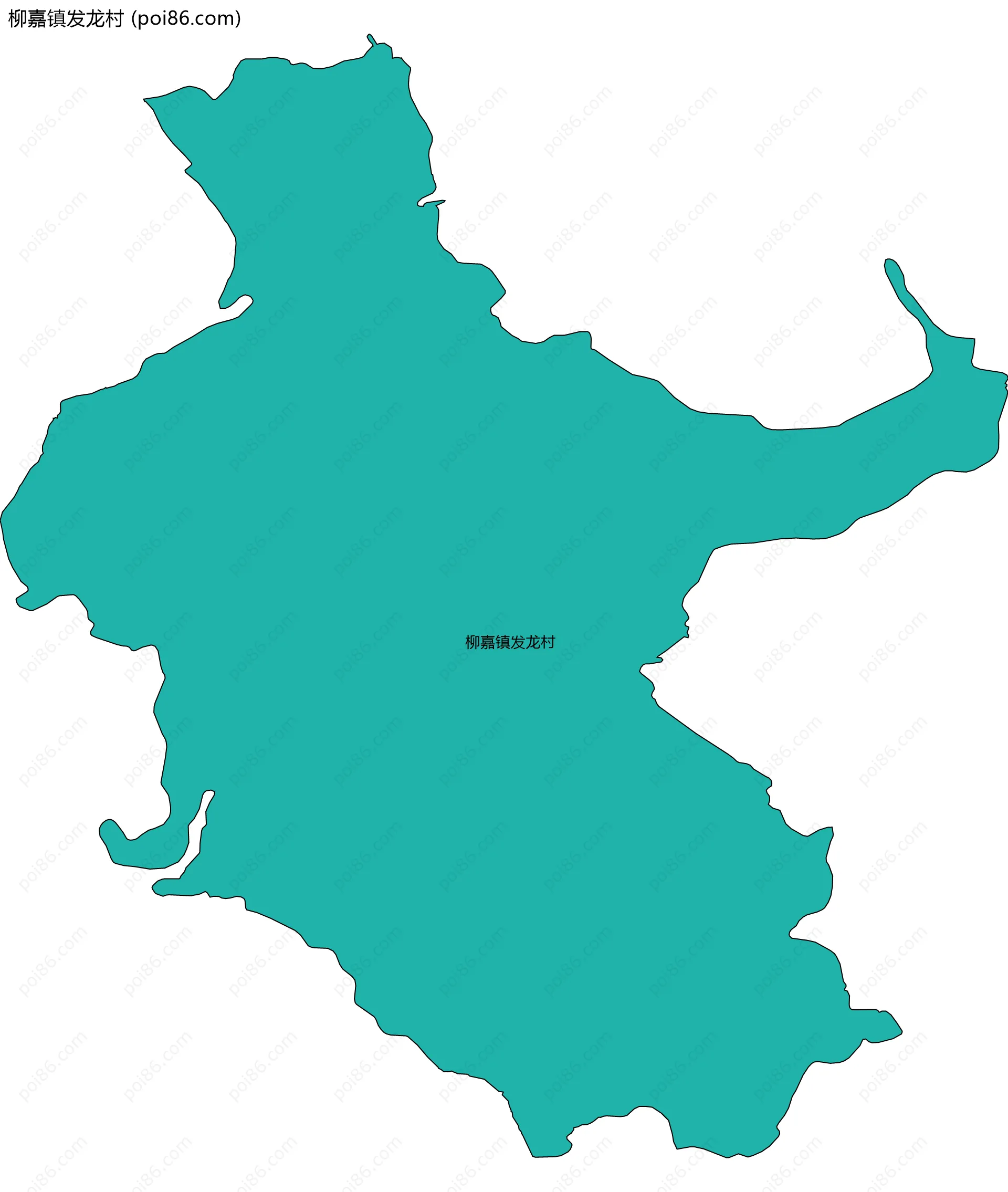 柳嘉镇发龙村边界地图