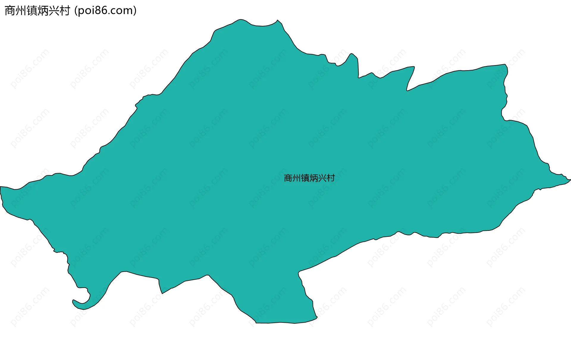 商州镇炳兴村边界地图