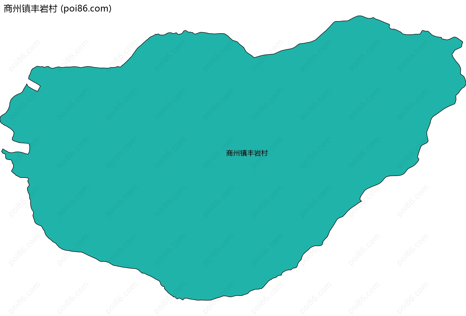 商州镇丰岩村边界地图