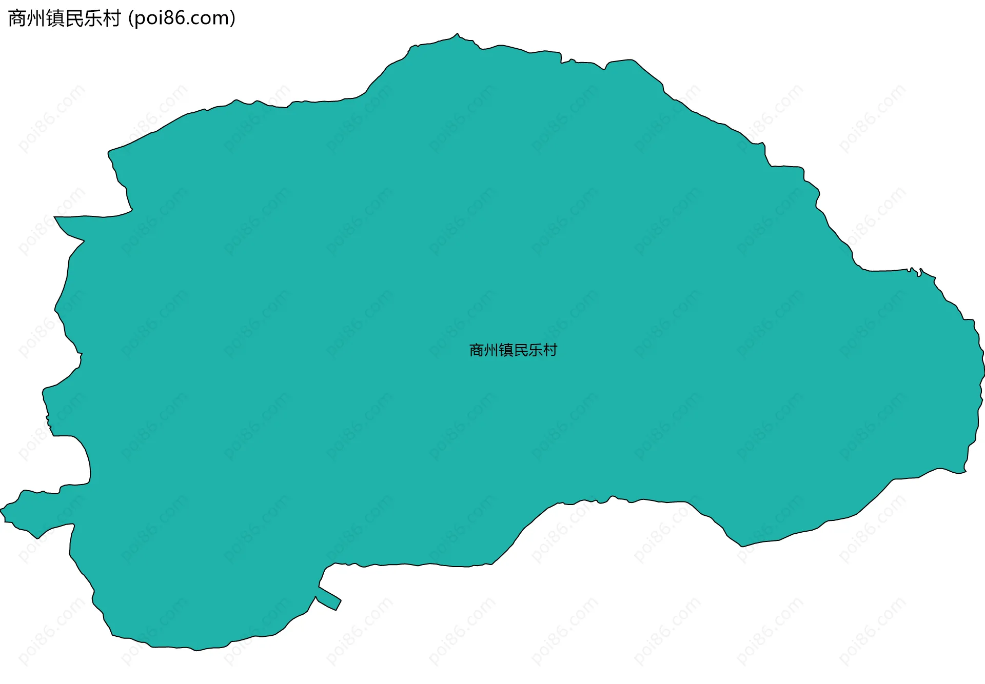商州镇民乐村边界地图