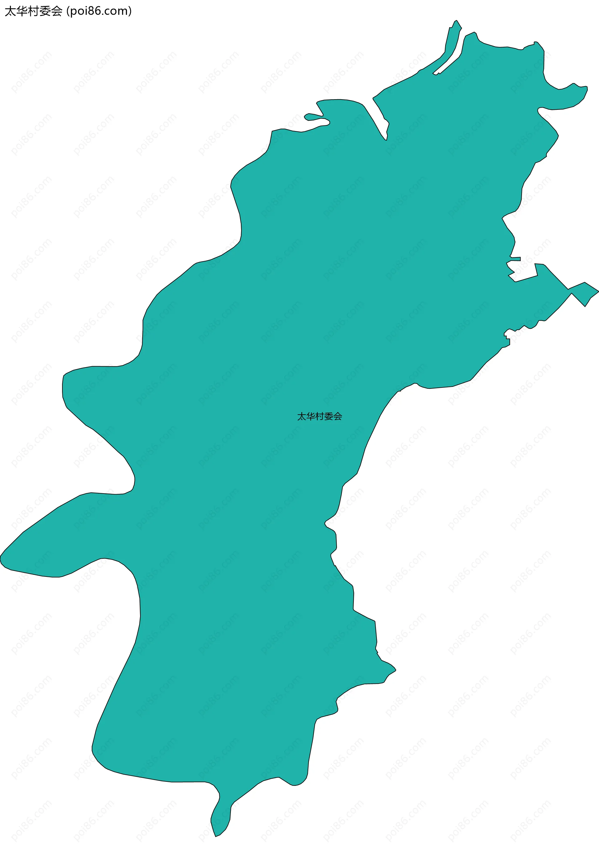 太华村委会边界地图