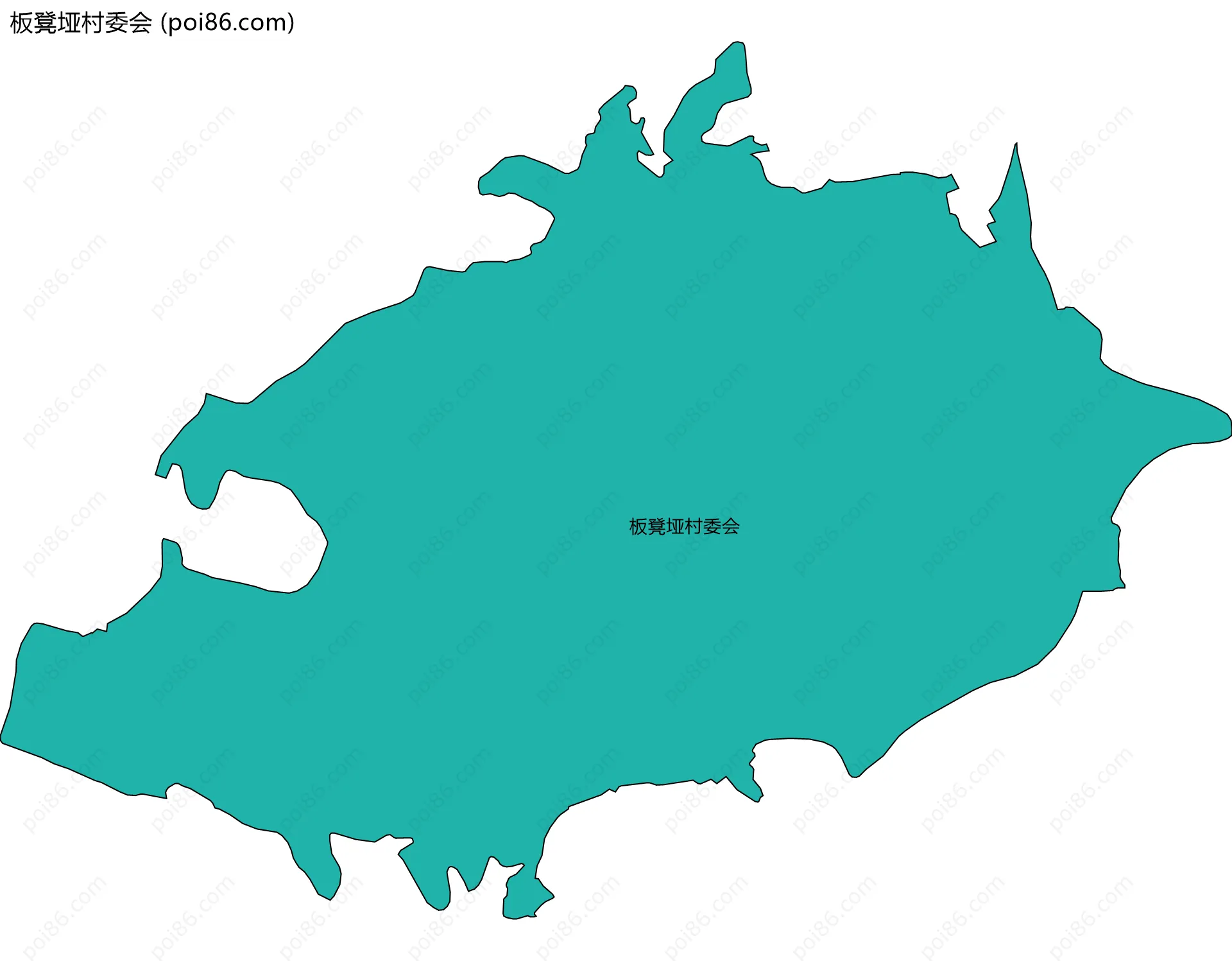 板凳垭村委会边界地图