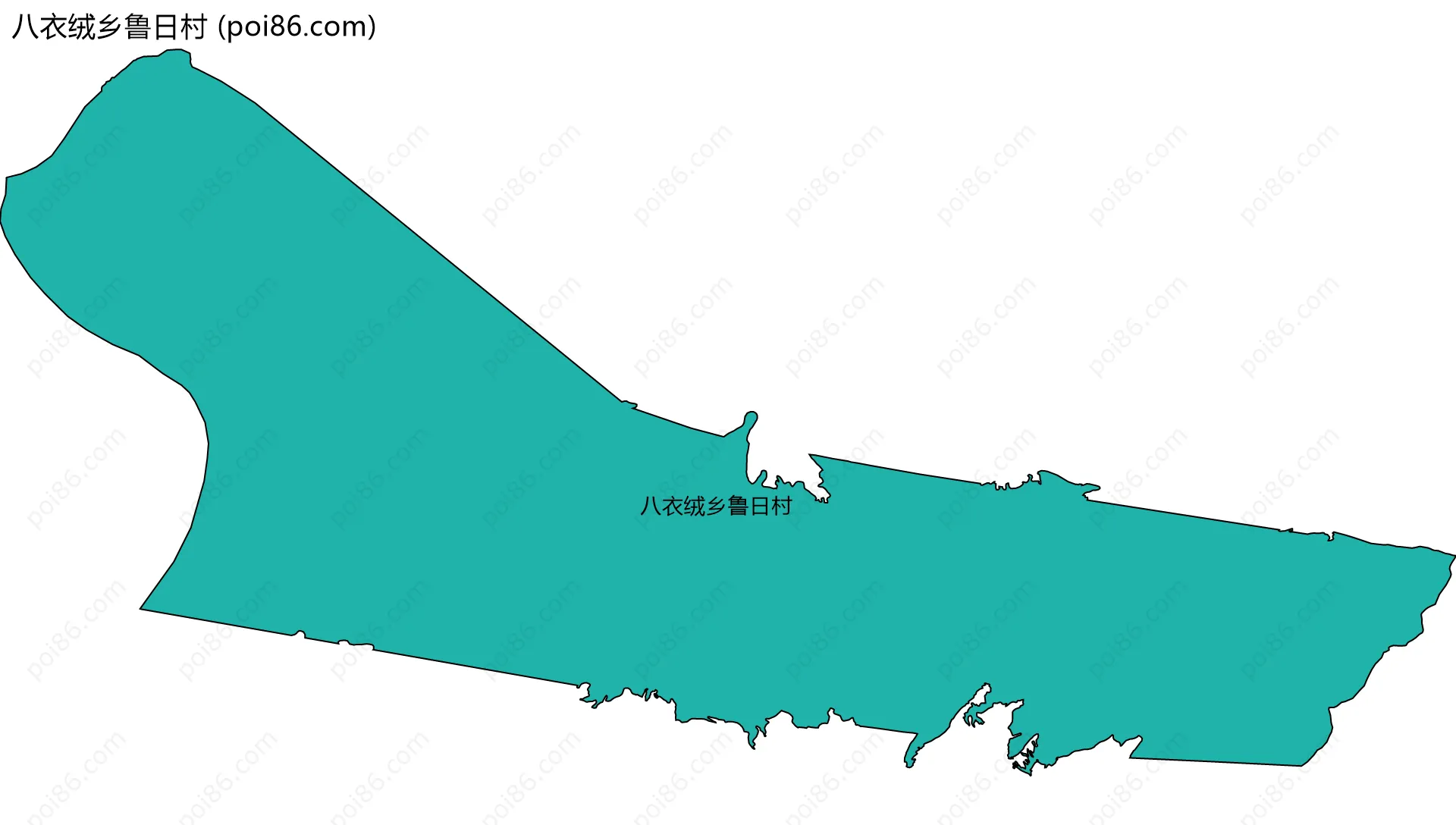 八衣绒乡鲁日村边界地图