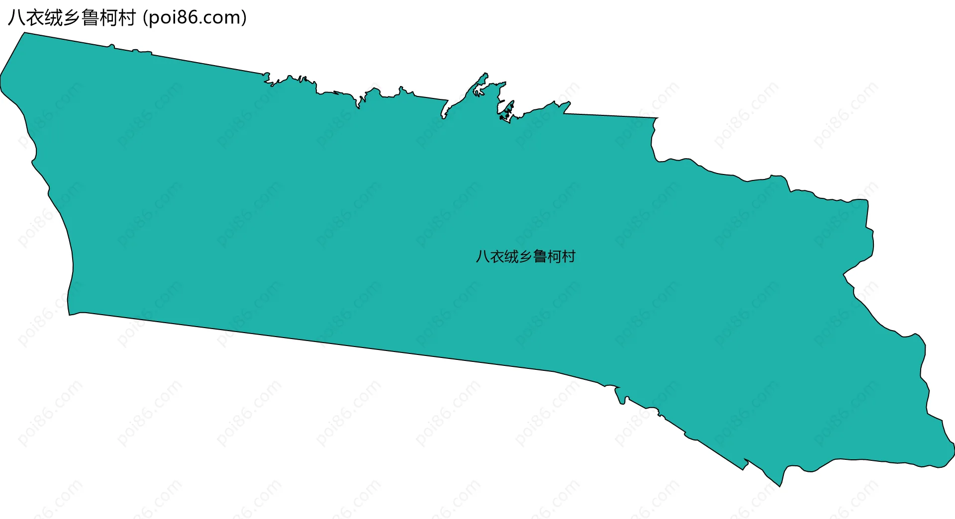 八衣绒乡鲁柯村边界地图