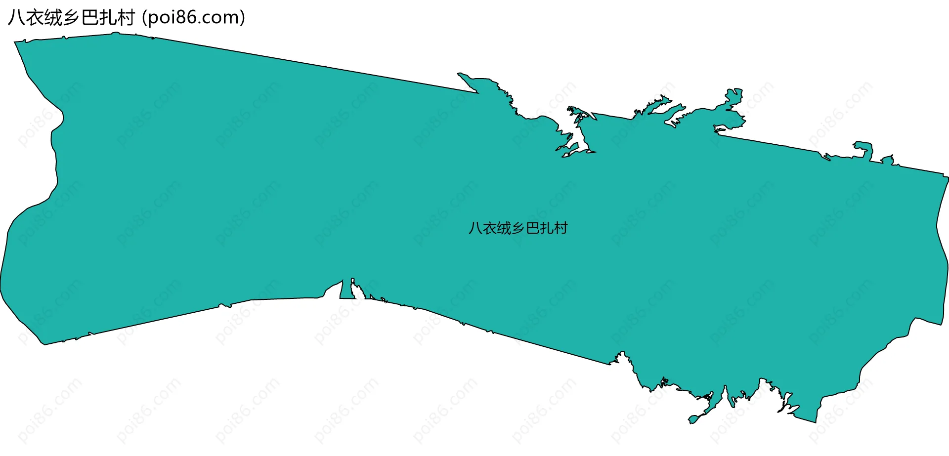 八衣绒乡巴扎村边界地图