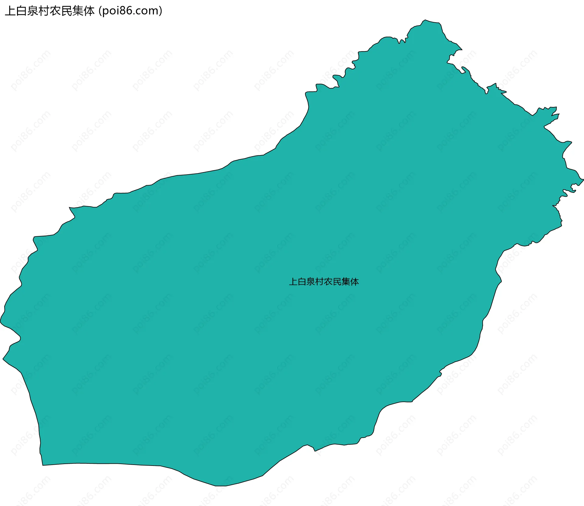 上白泉村农民集体边界地图