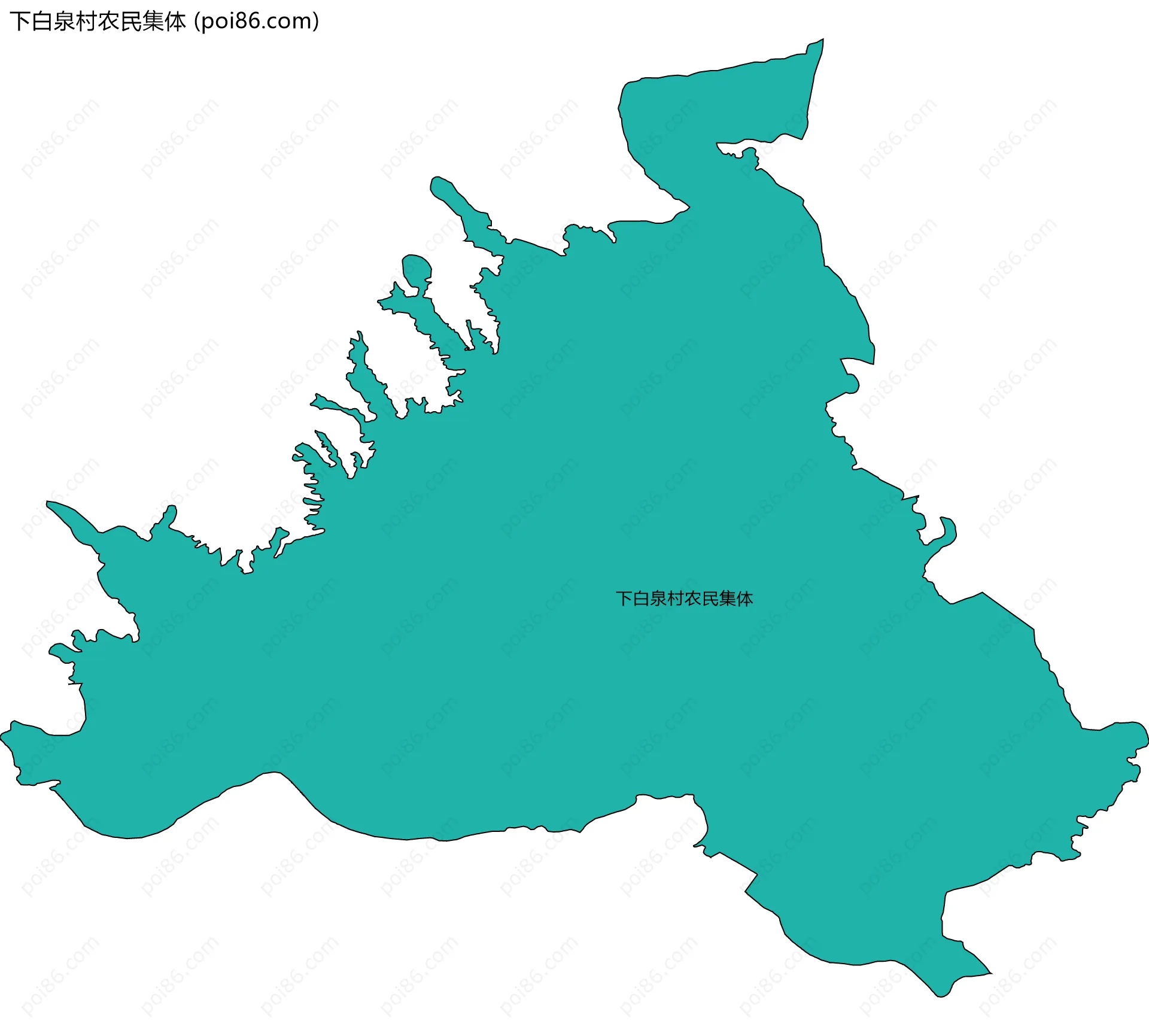 下白泉村农民集体边界地图