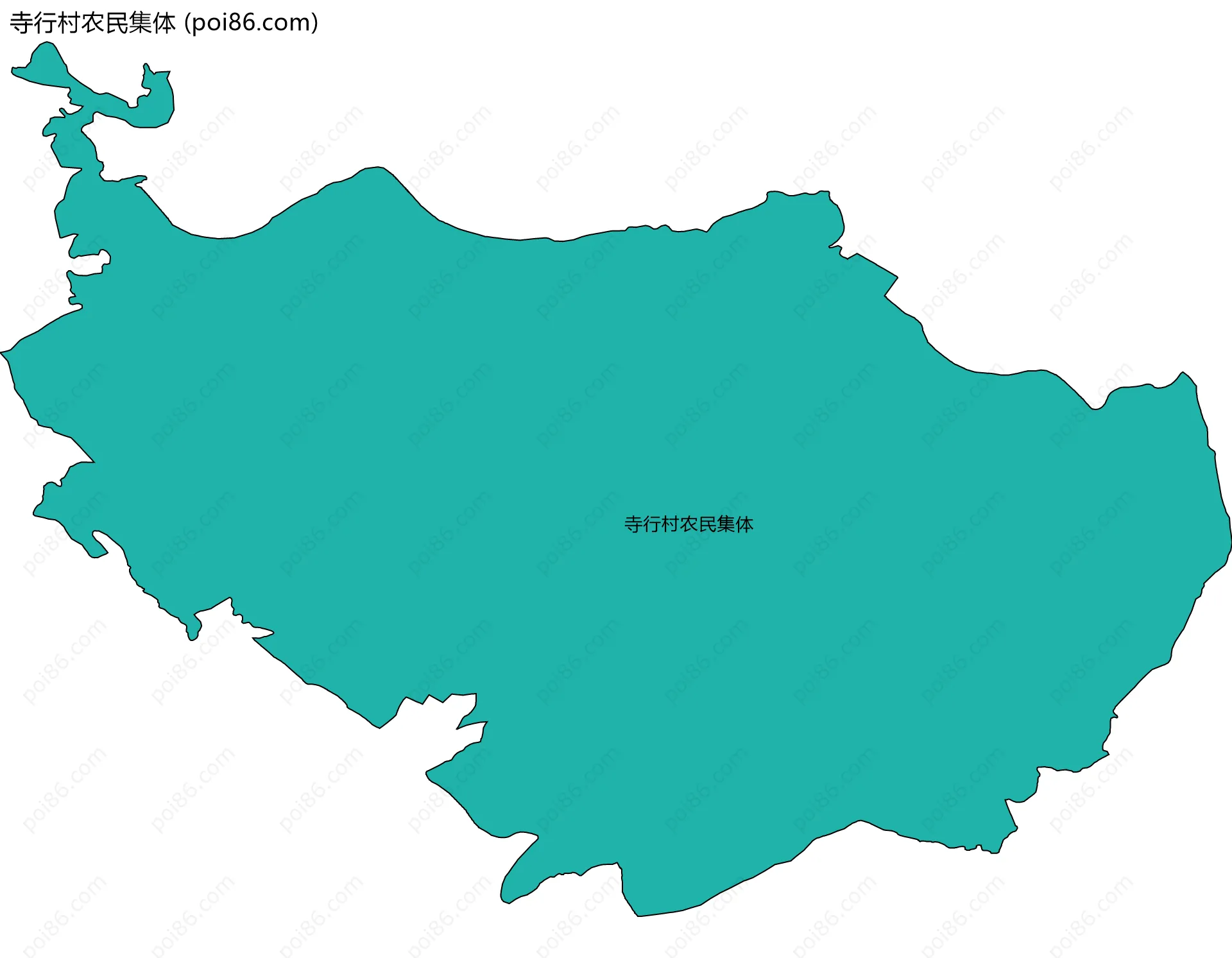 寺行村农民集体边界地图