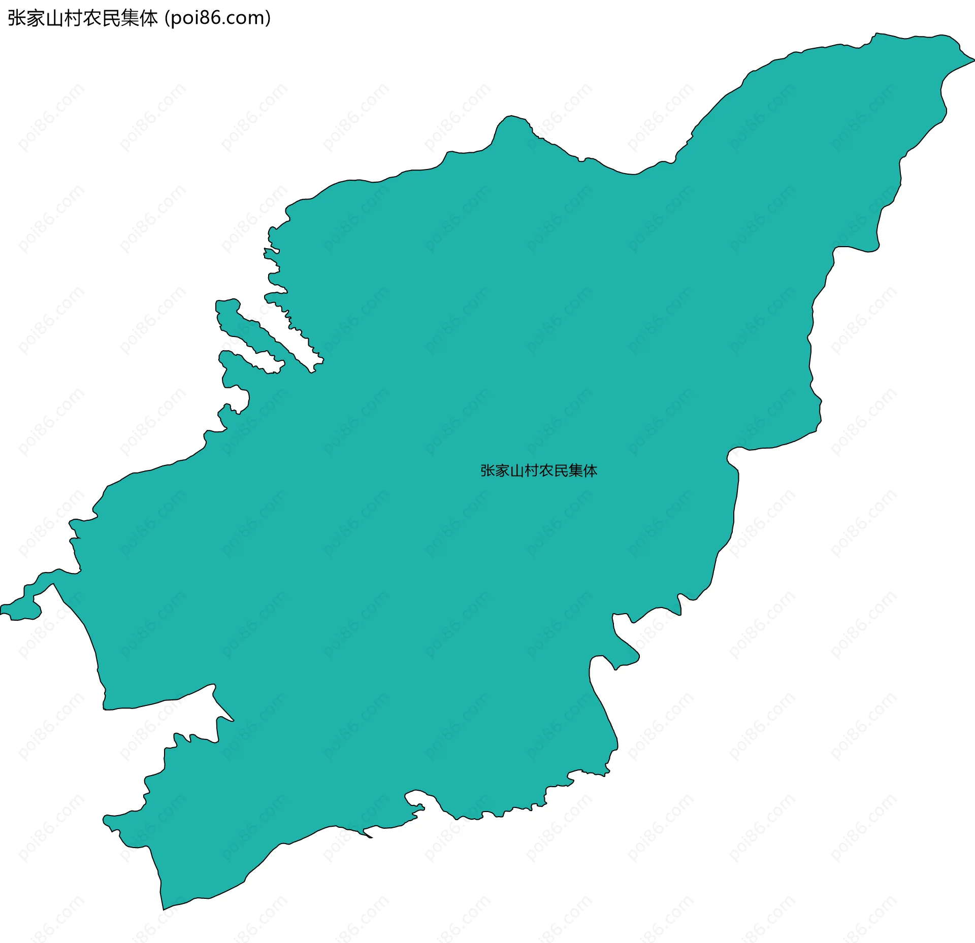 张家山村农民集体边界地图