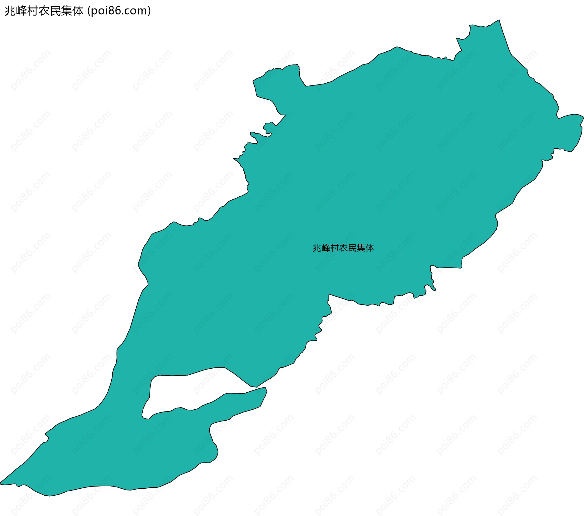 兆峰村农民集体边界地图