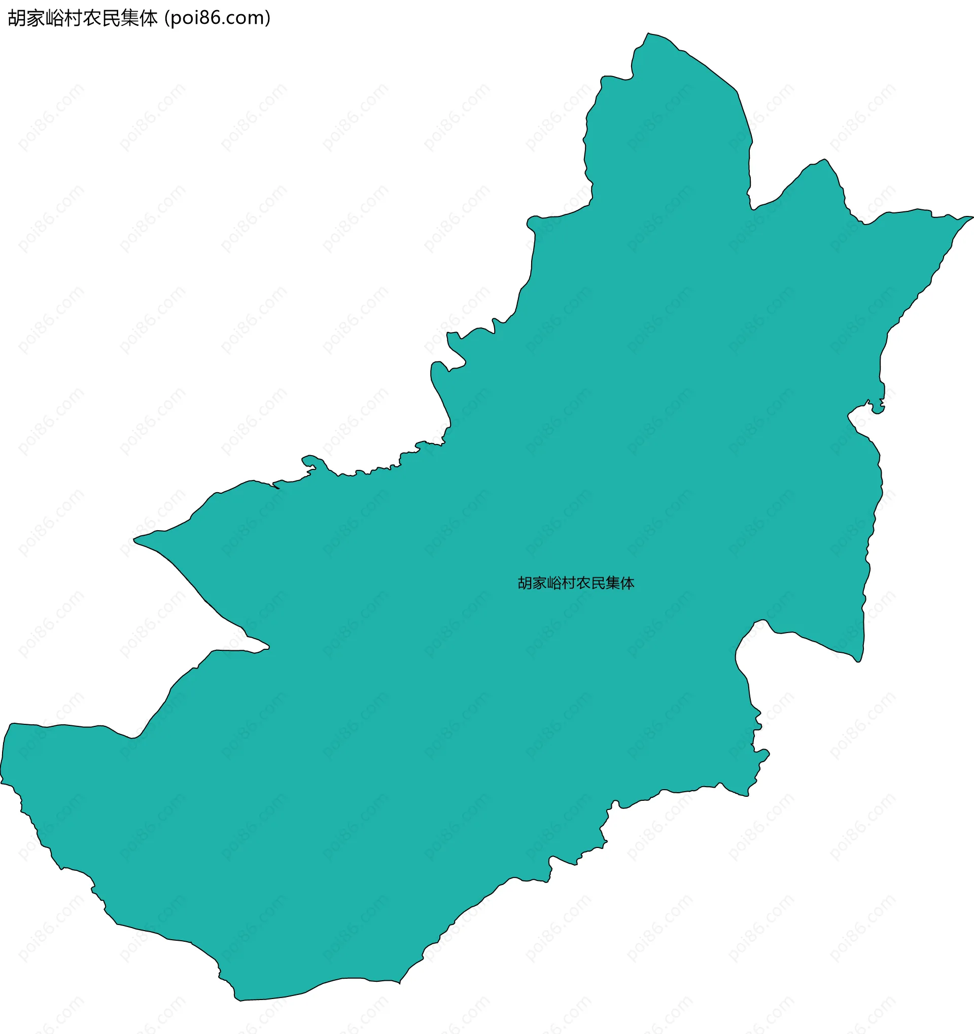 胡家峪村农民集体边界地图