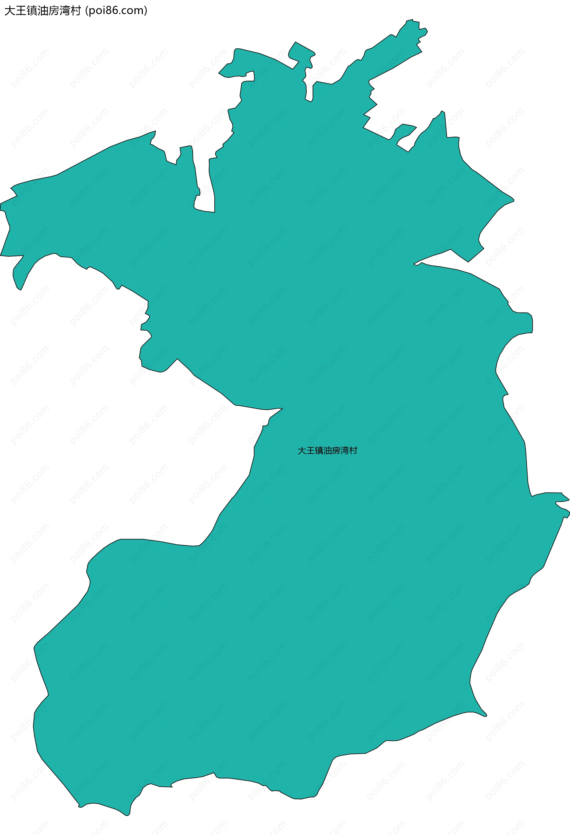 大王镇油房湾村边界地图