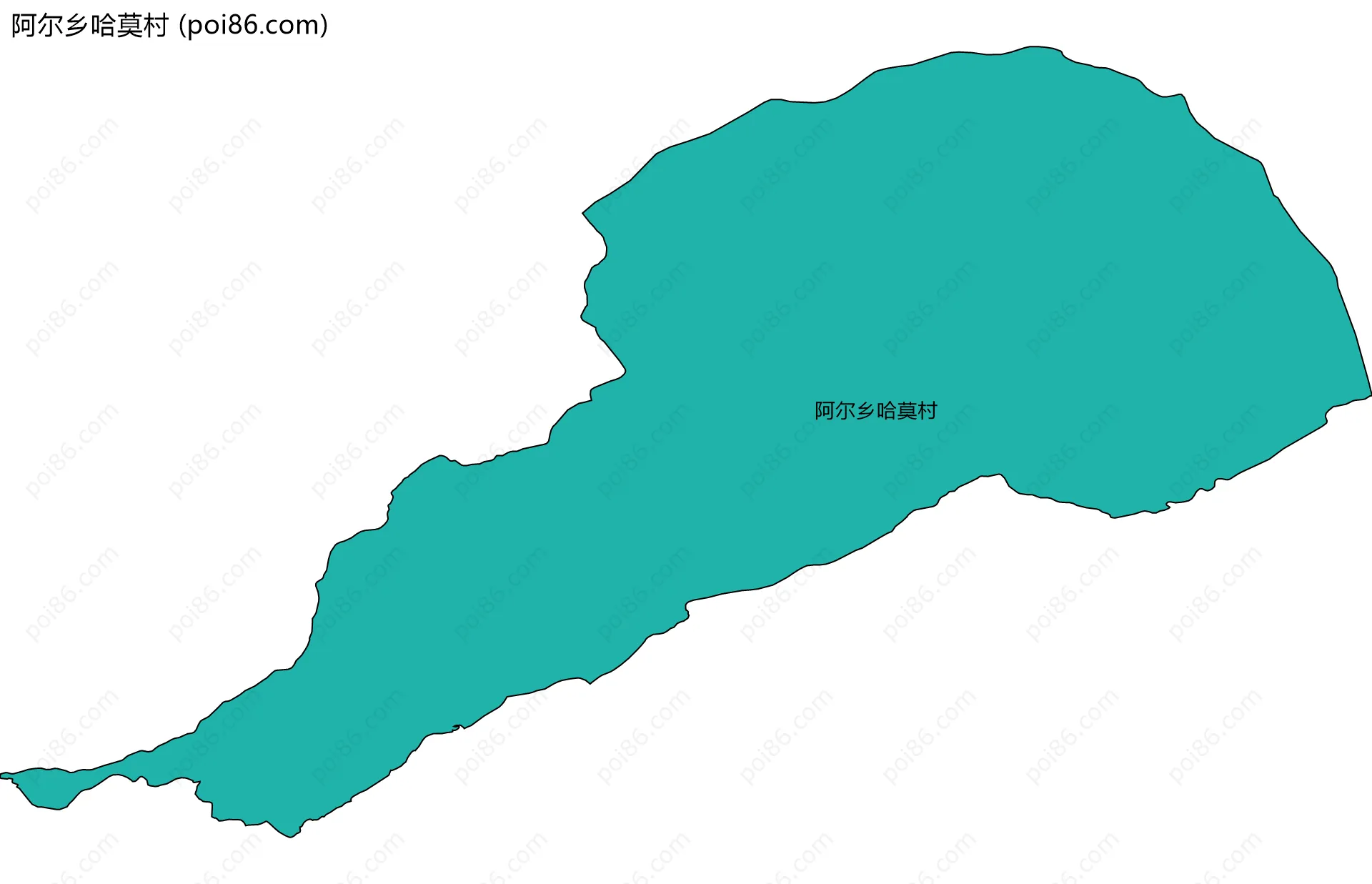 阿尔乡哈莫村边界地图