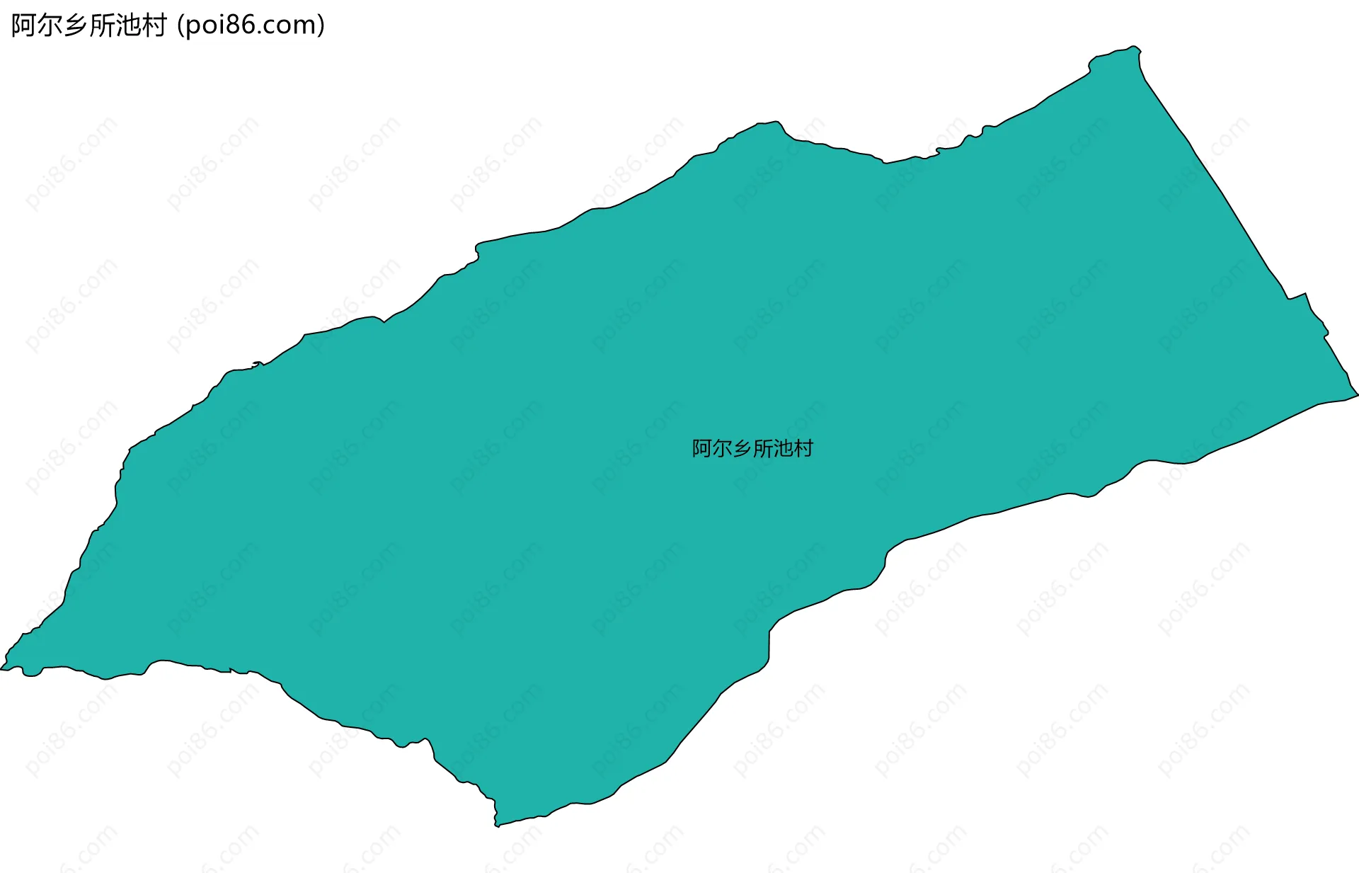 阿尔乡所池村边界地图