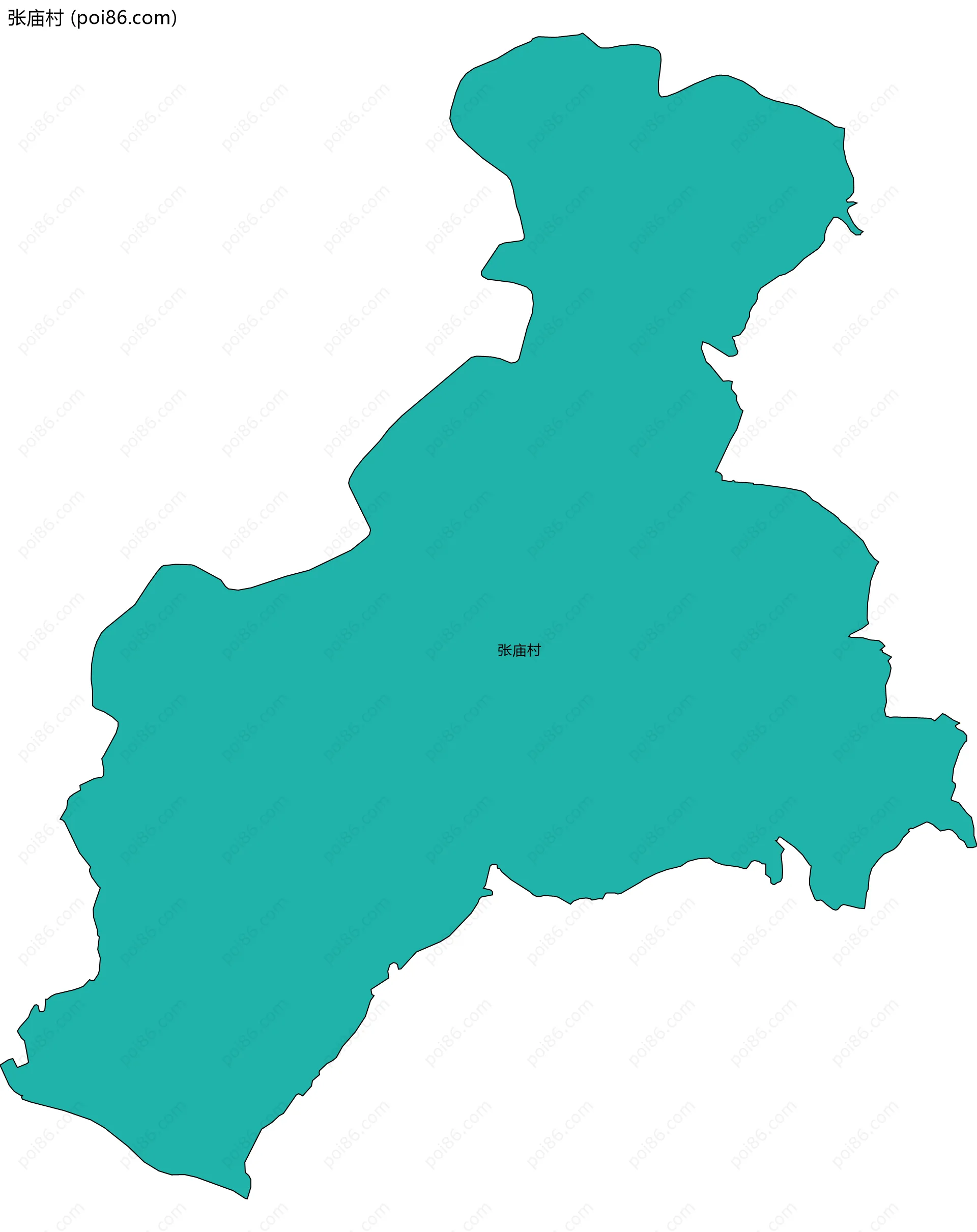 张庙村边界地图