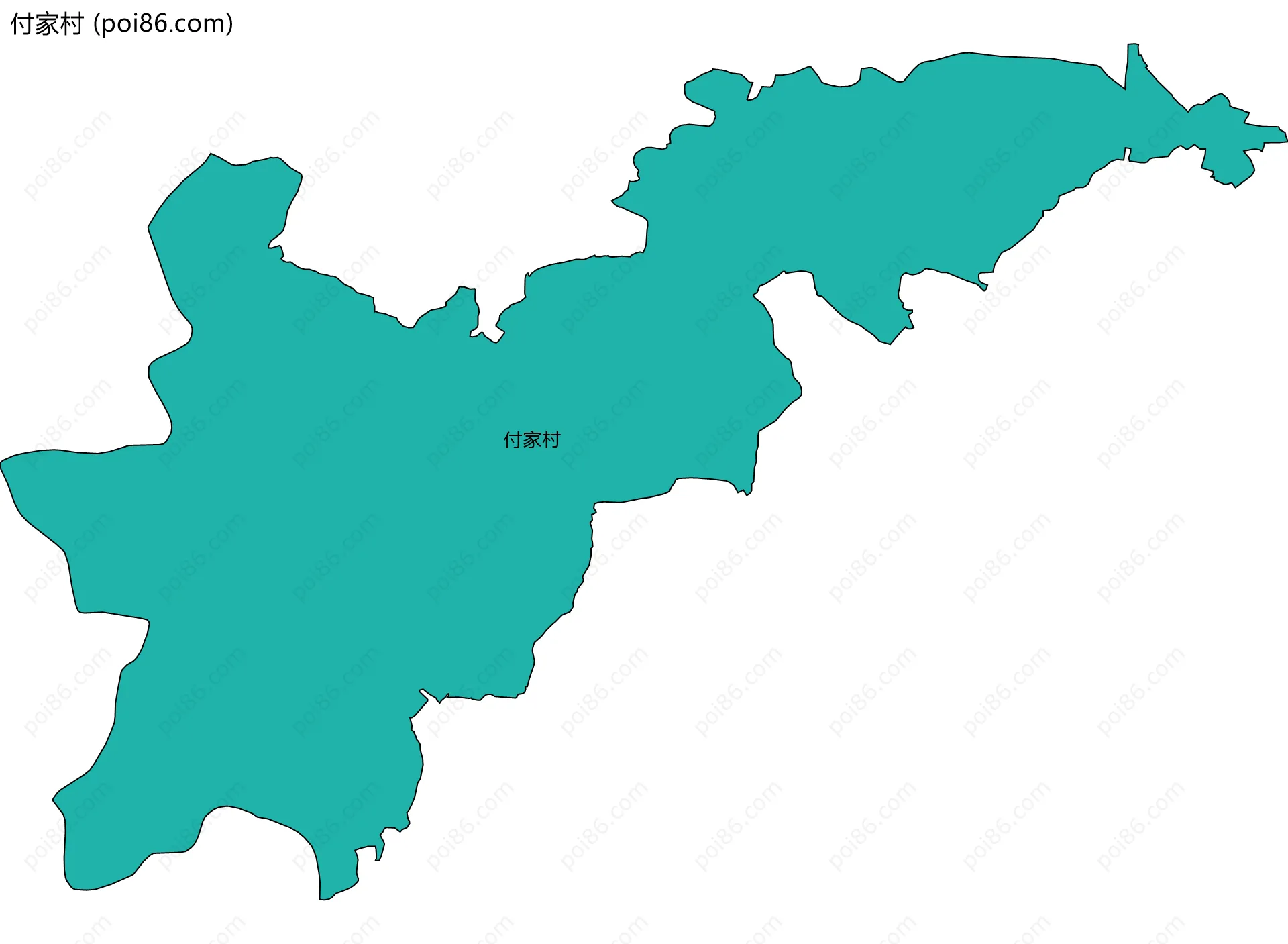 付家村边界地图