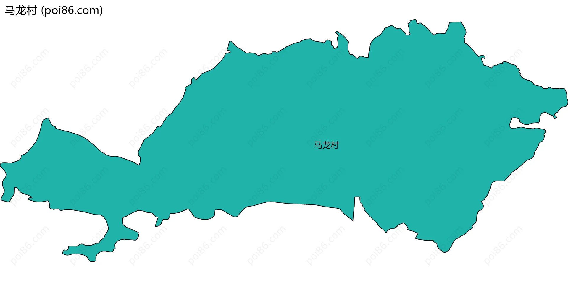 马龙村边界地图