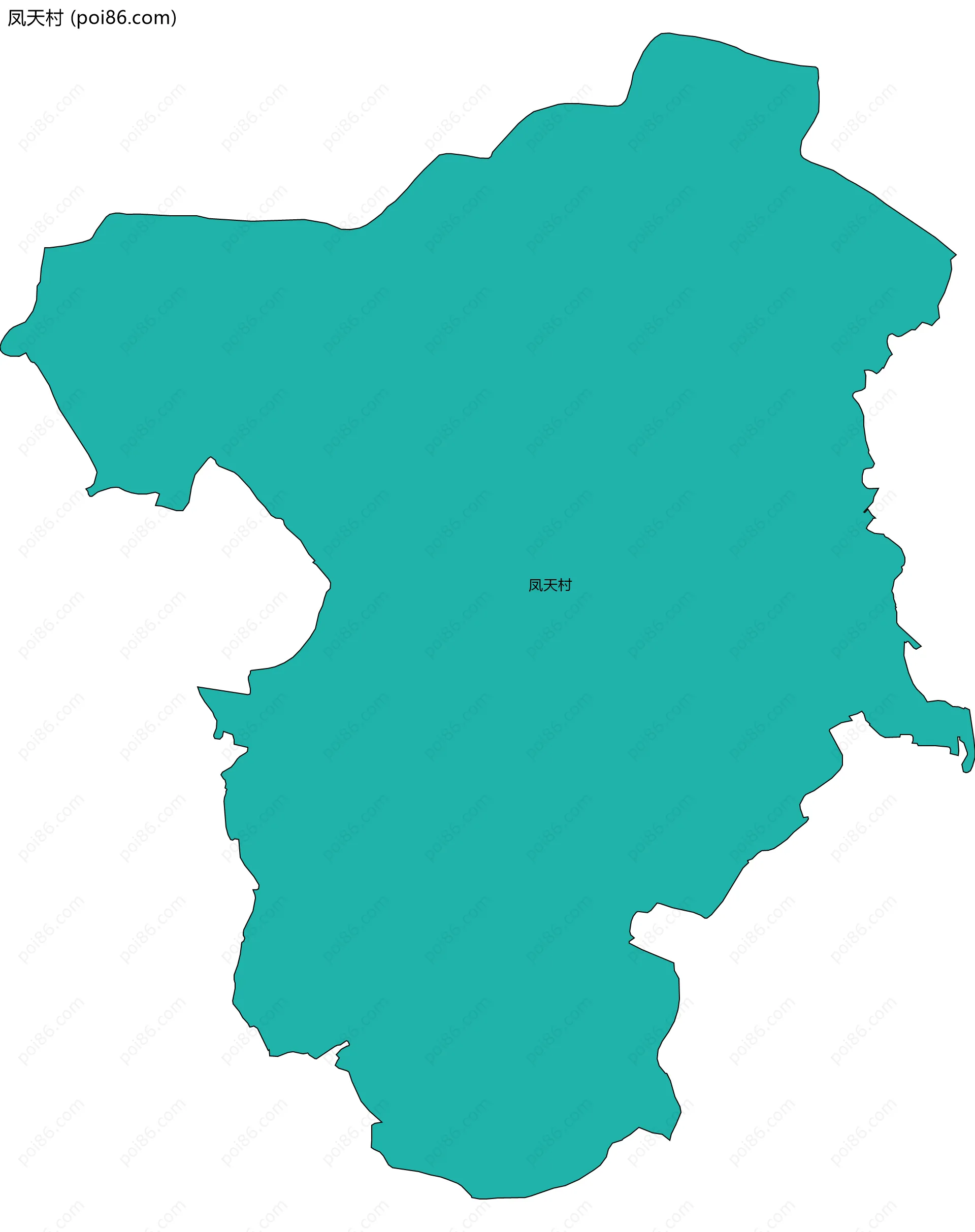 凤天村边界地图