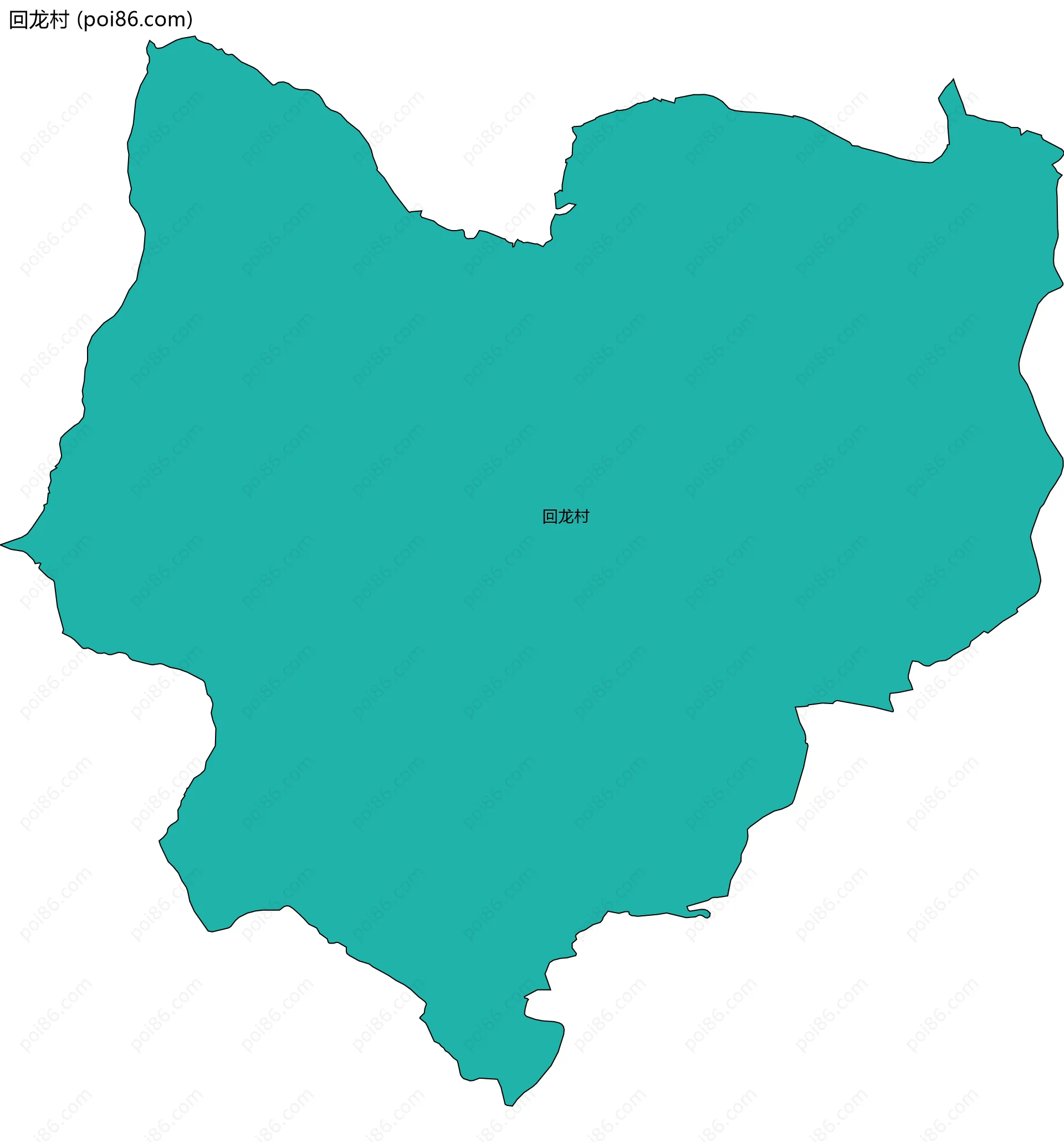 回龙村边界地图