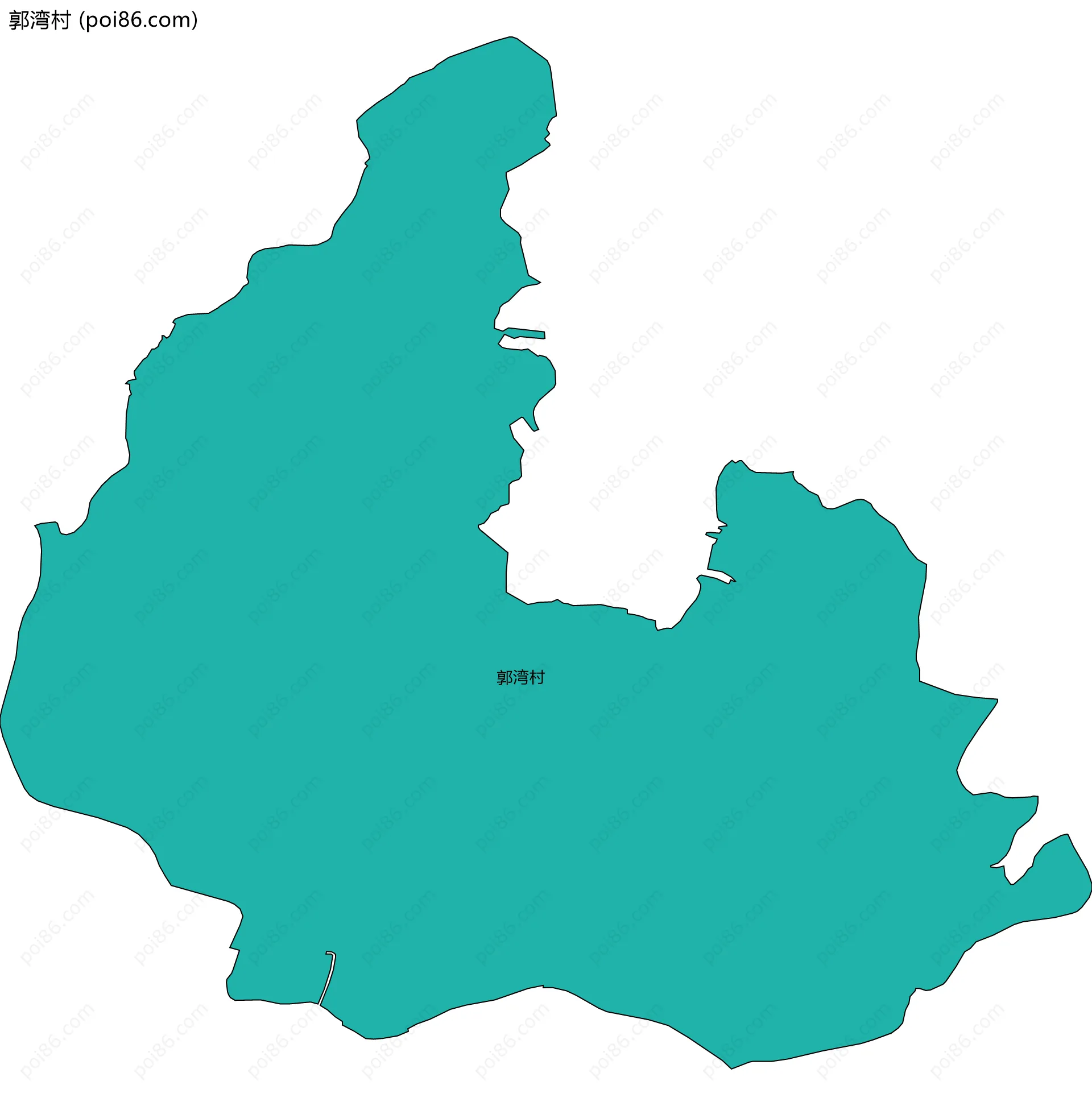 郭湾村边界地图