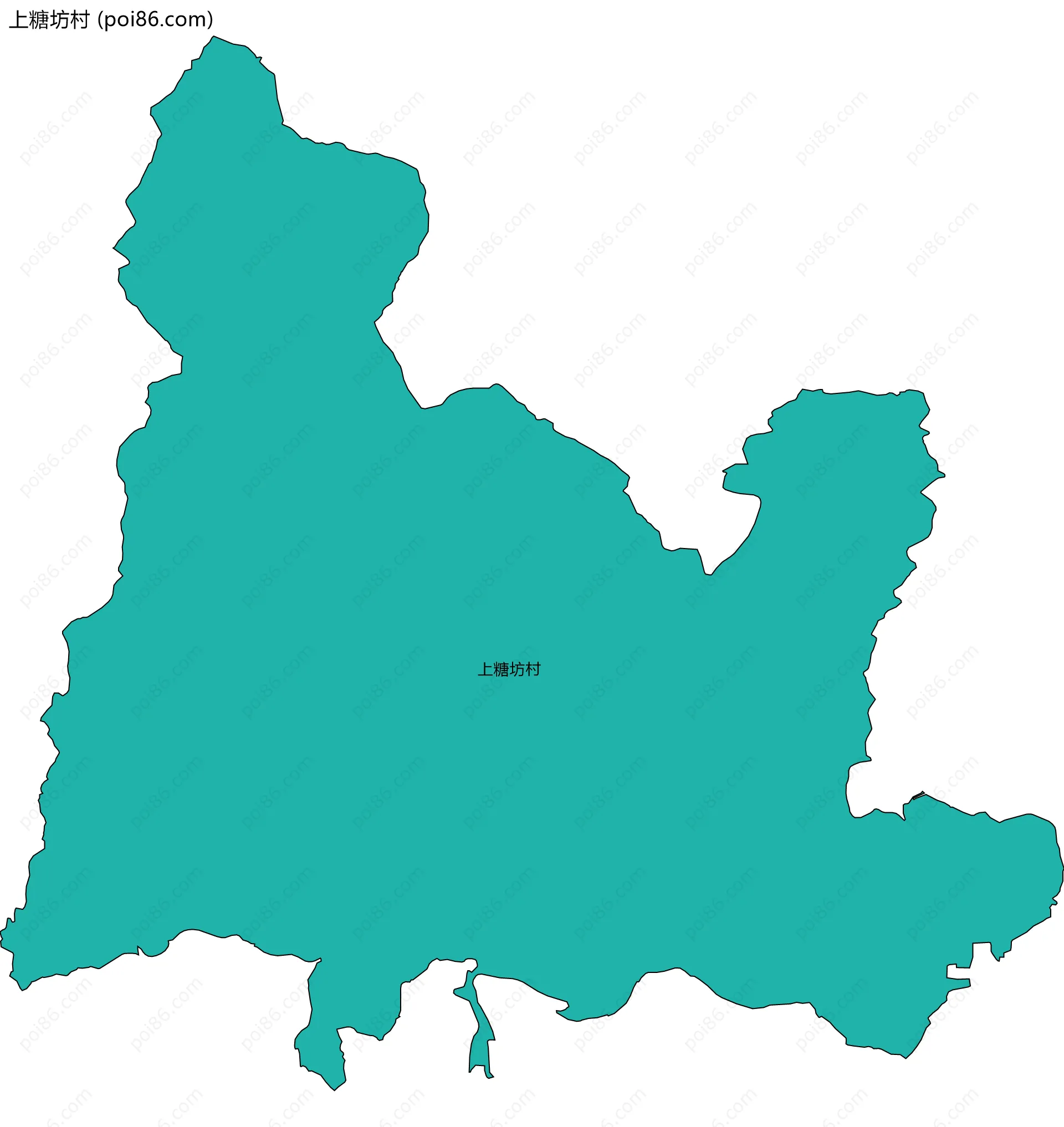上糖坊村边界地图