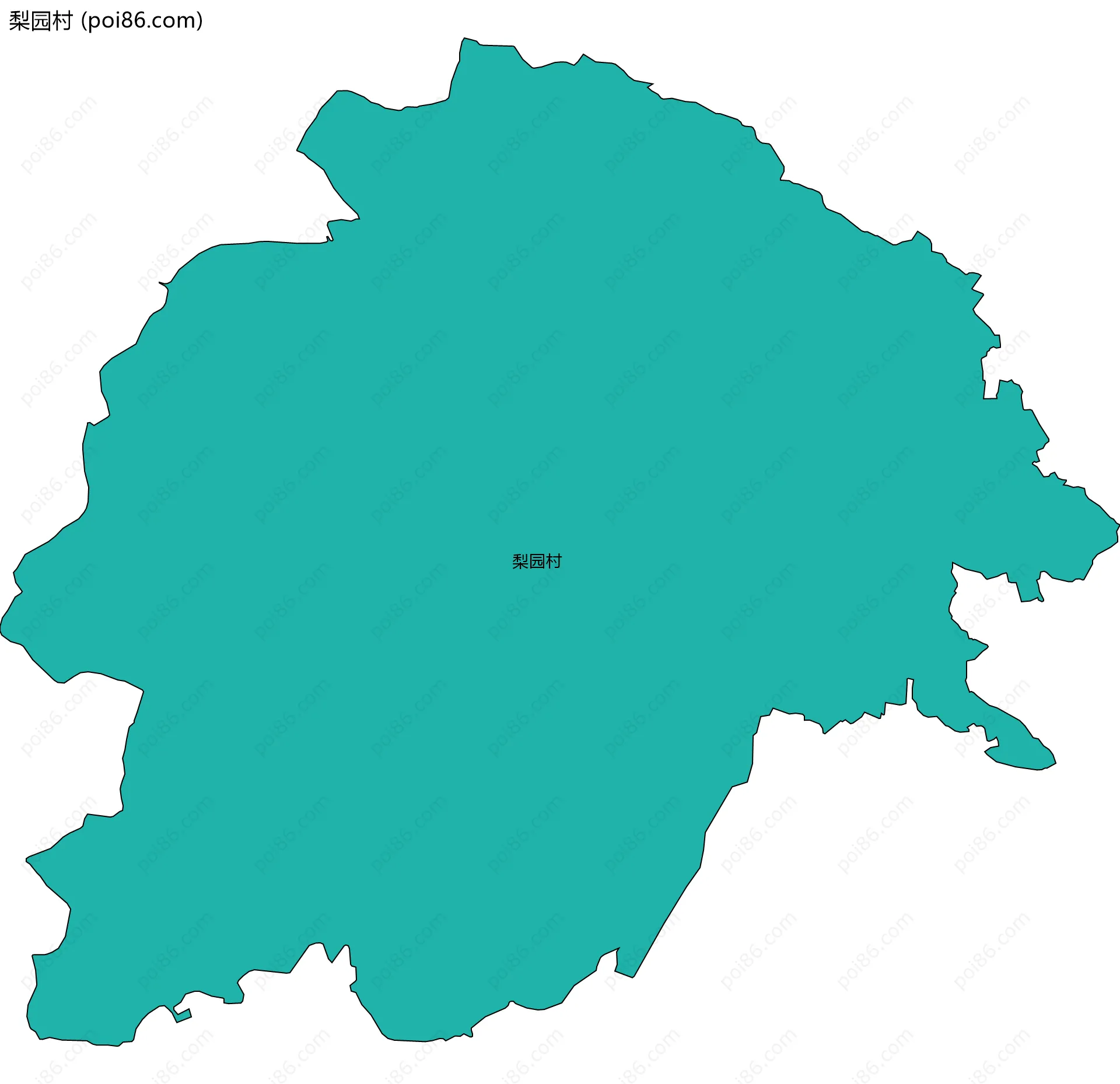 梨园村边界地图