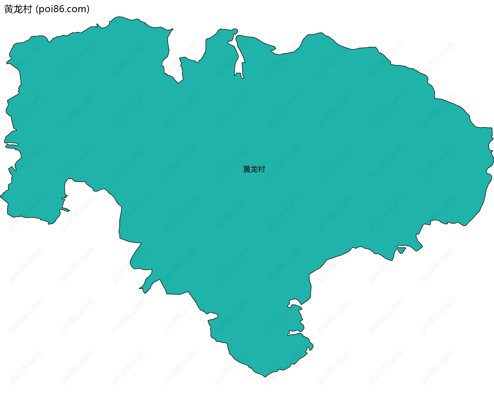 黄龙村边界地图