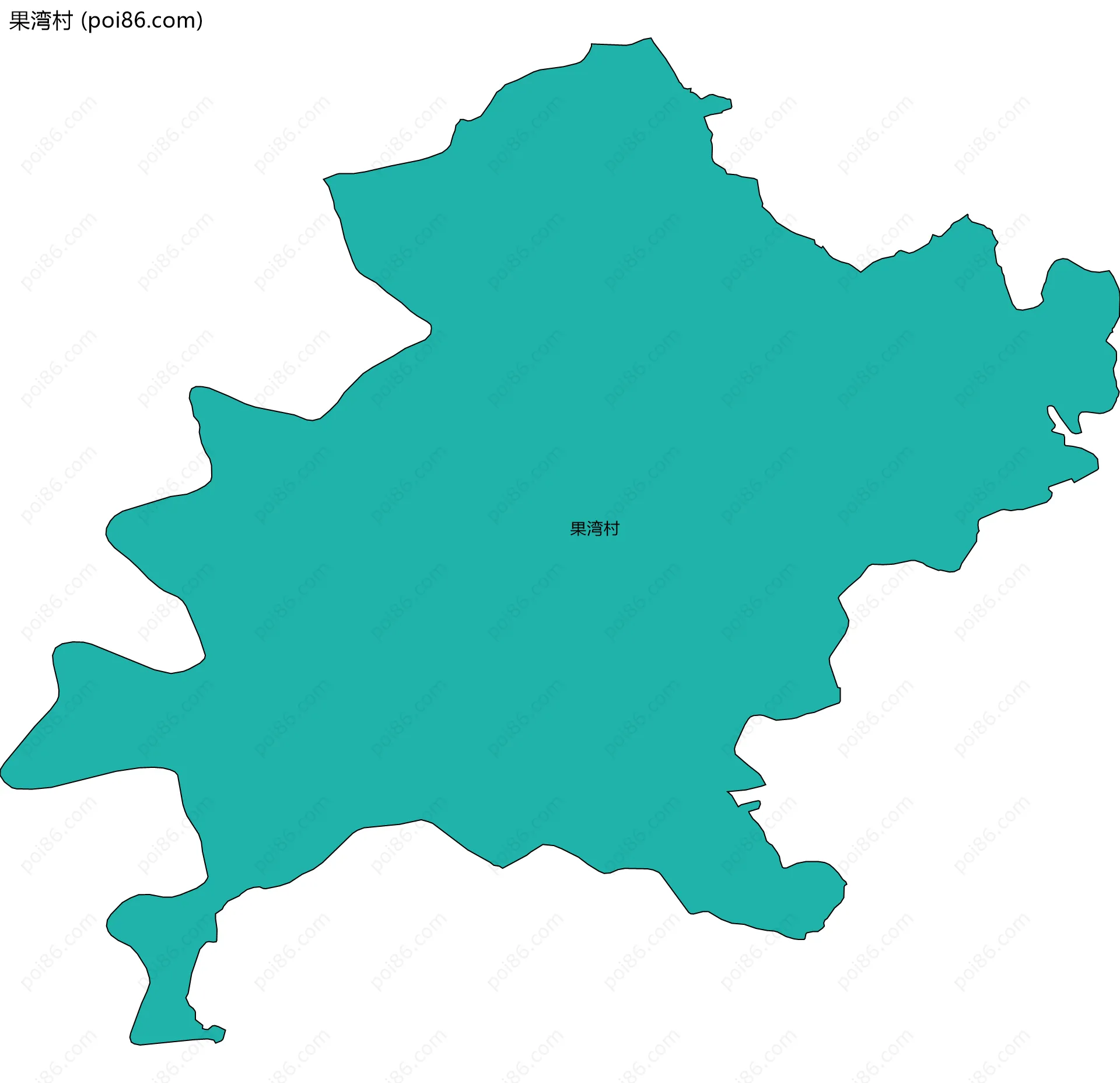 果湾村边界地图