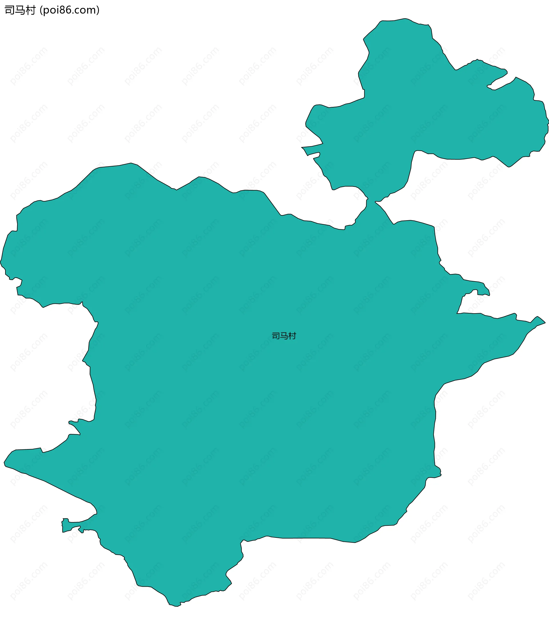 司马村边界地图