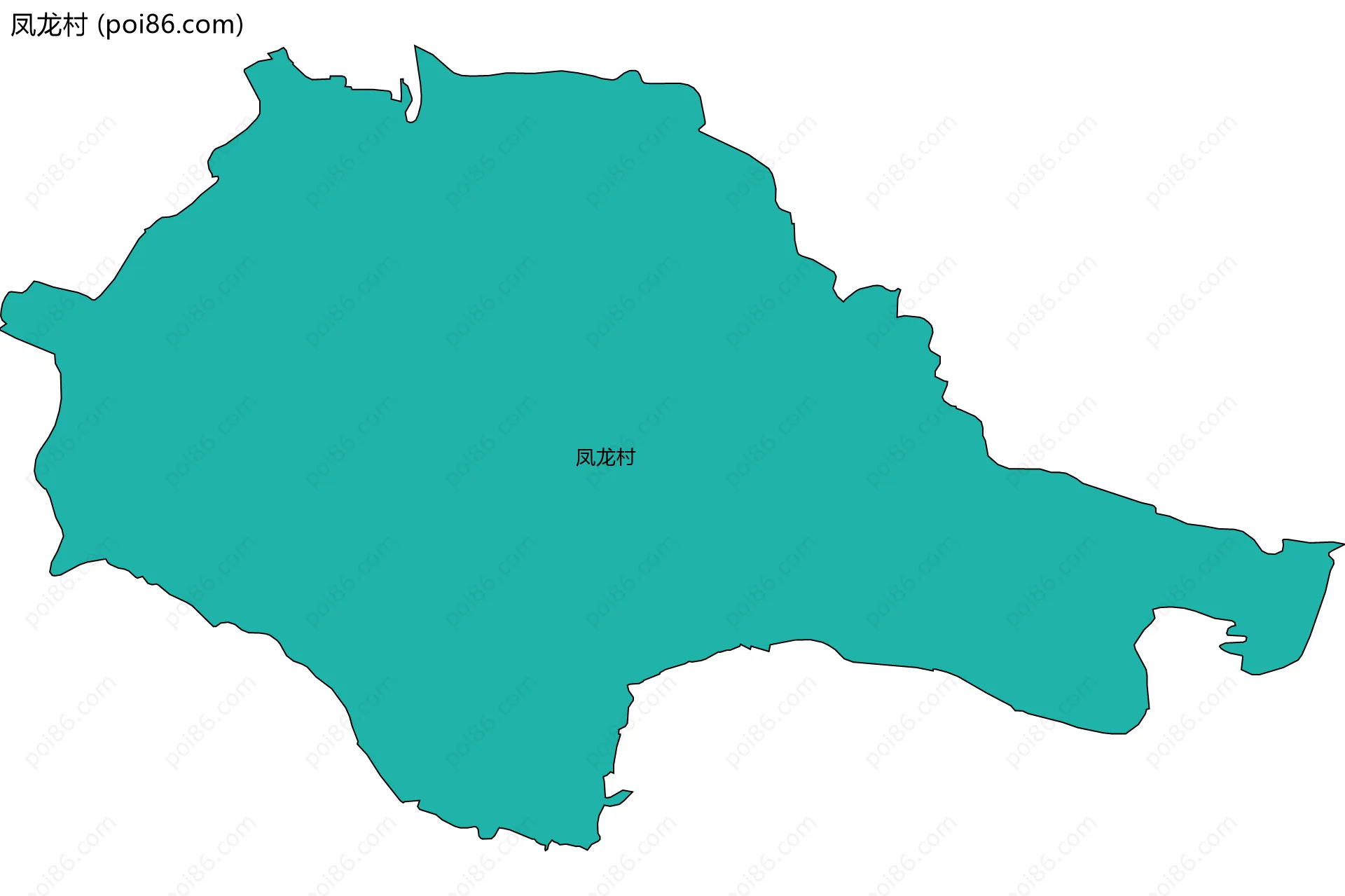 凤龙村边界地图