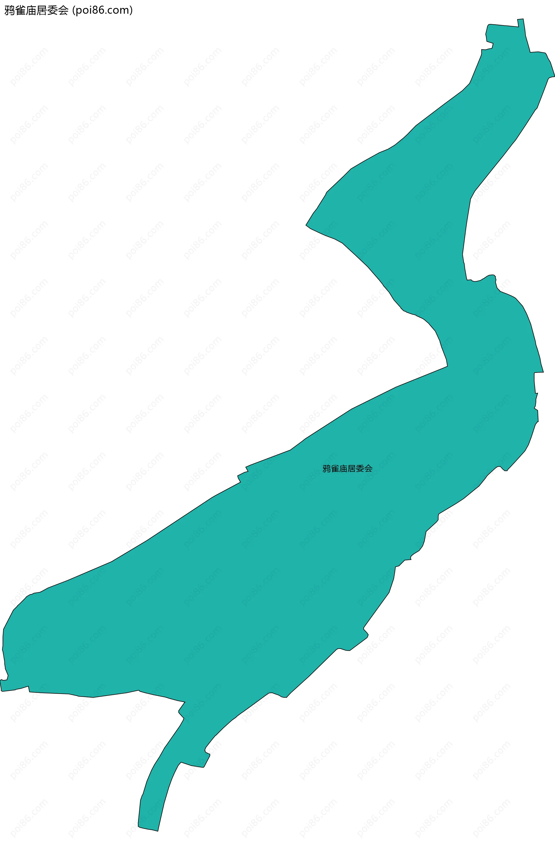 鸦雀庙居委会边界地图