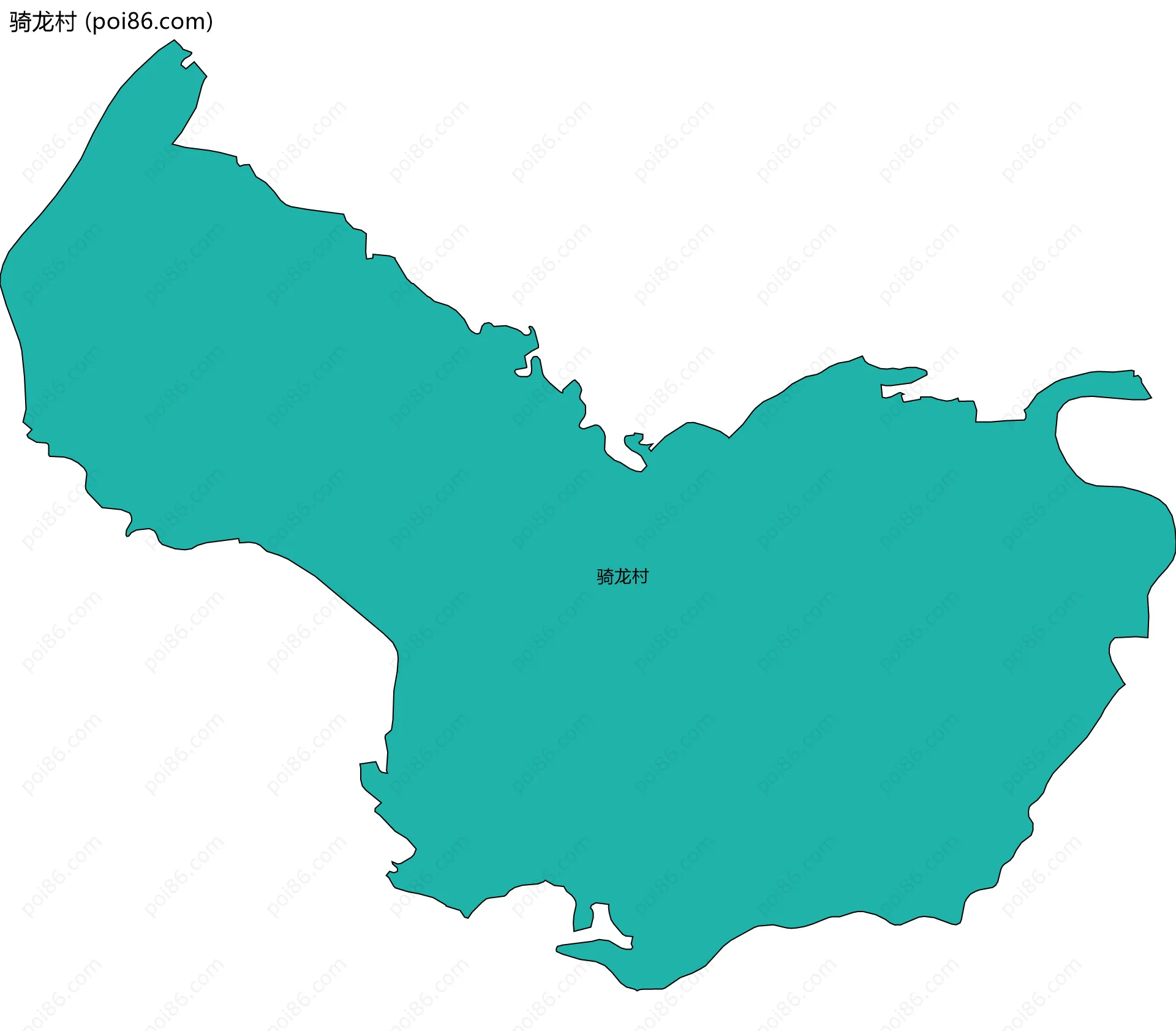 骑龙村边界地图