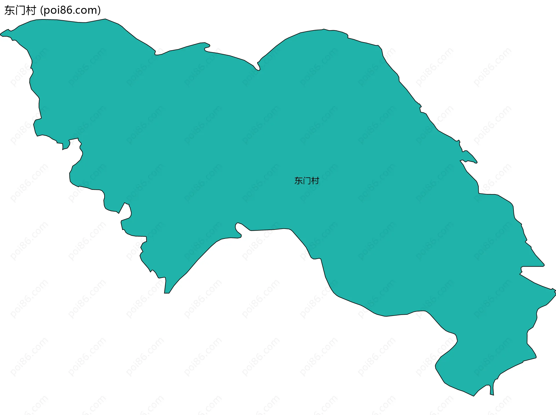 东门村边界地图