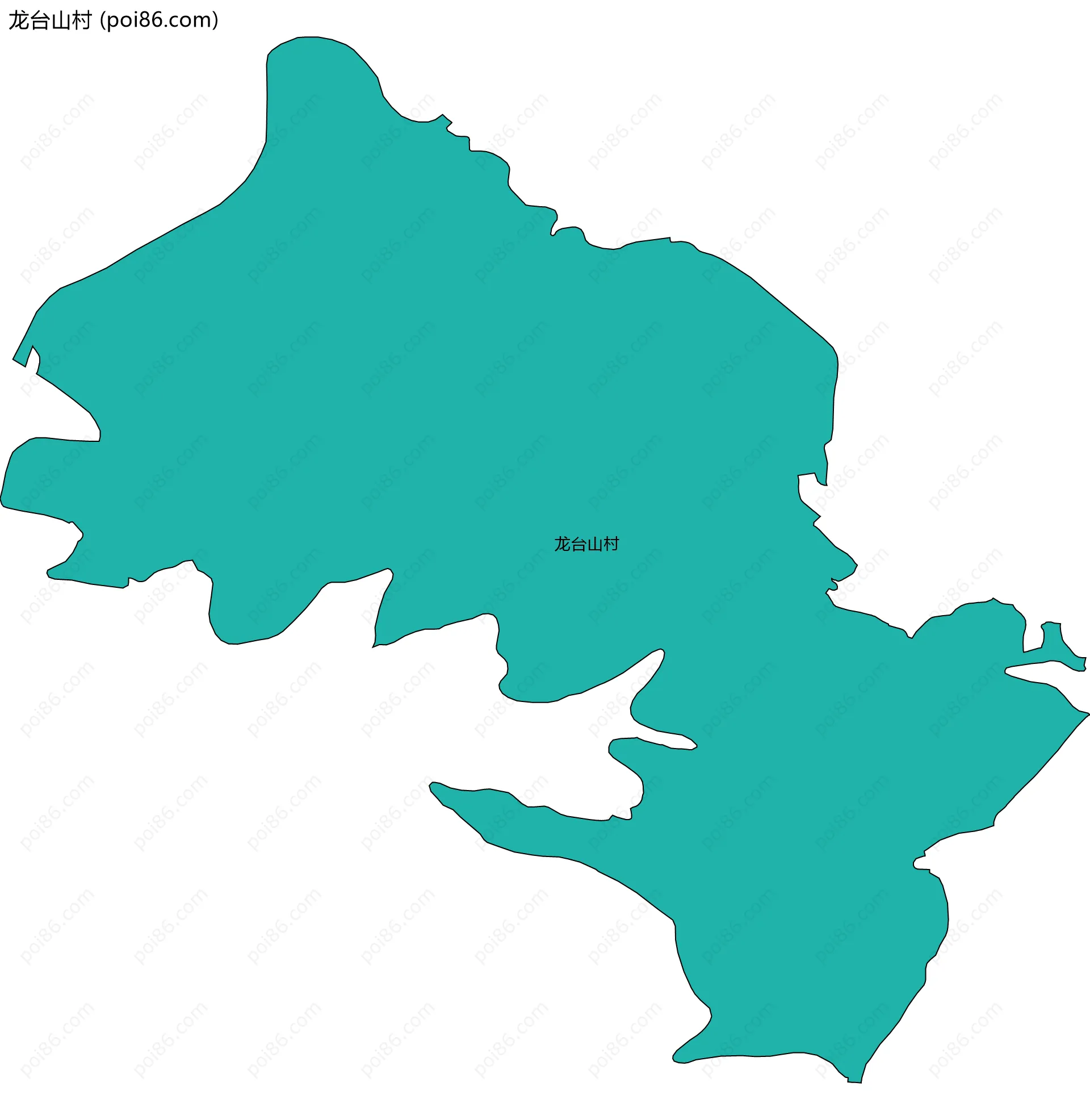 龙台山村边界地图