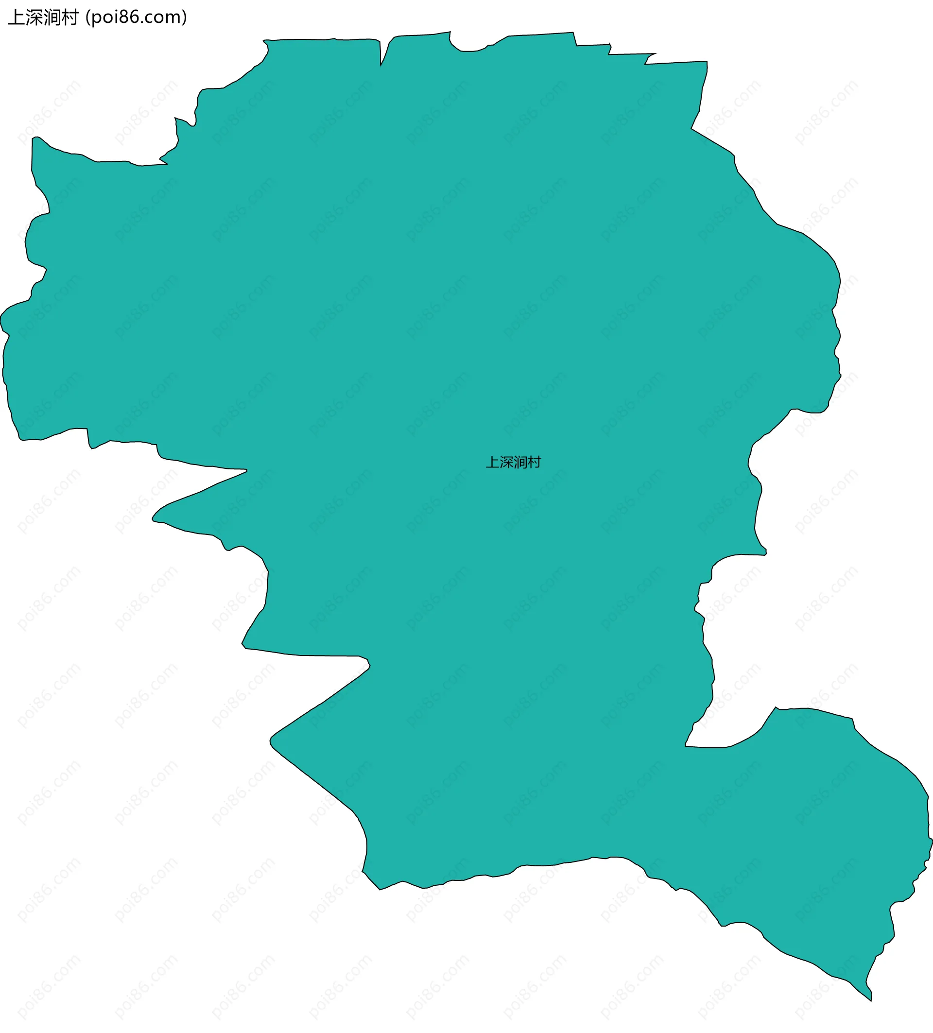 上深涧村边界地图