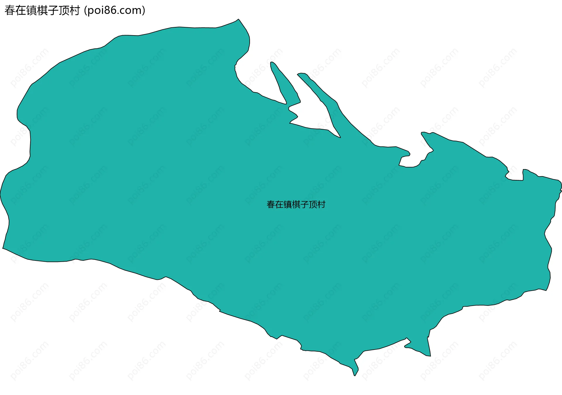 春在镇棋子顶村边界地图
