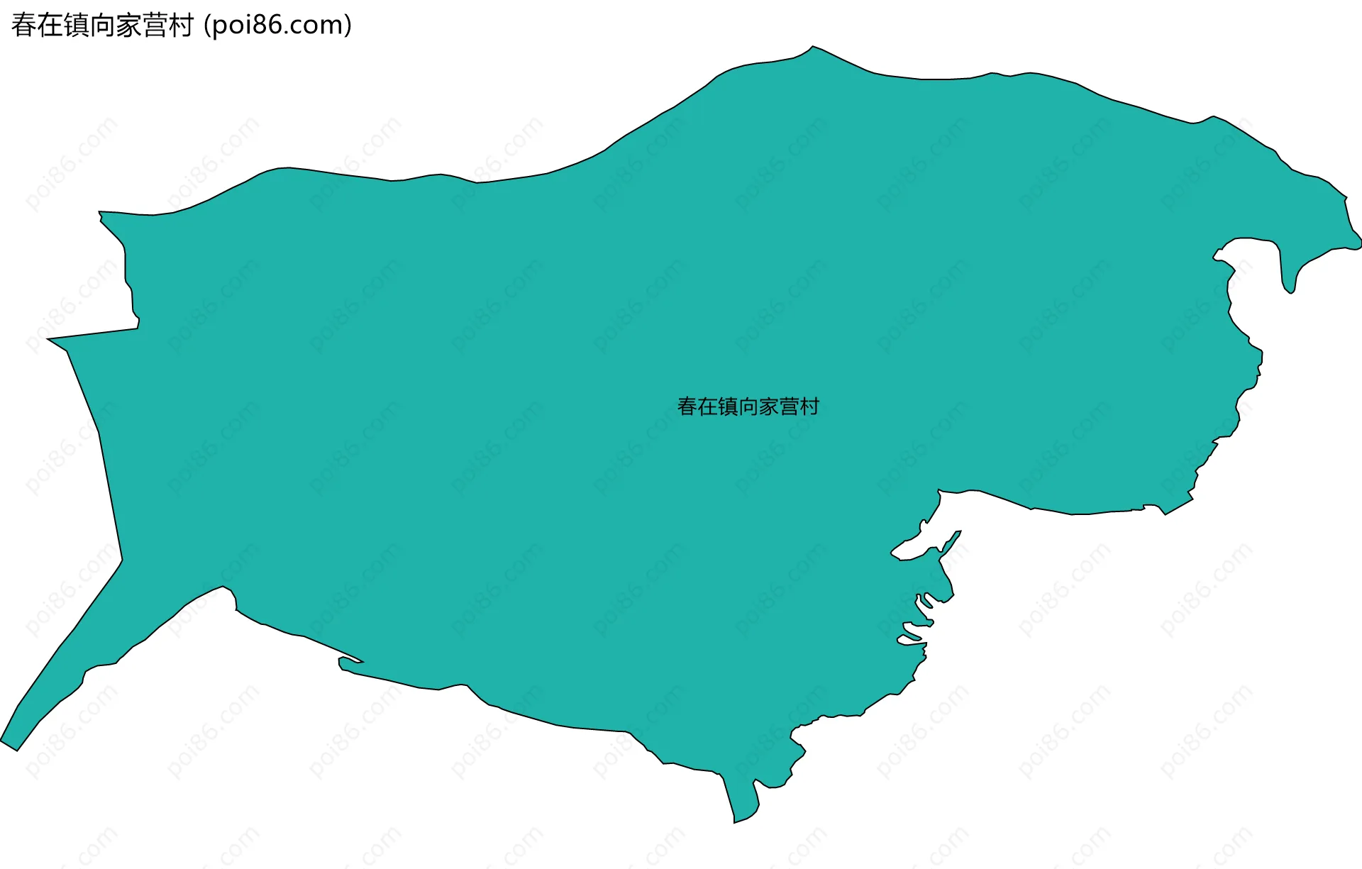 春在镇向家营村边界地图