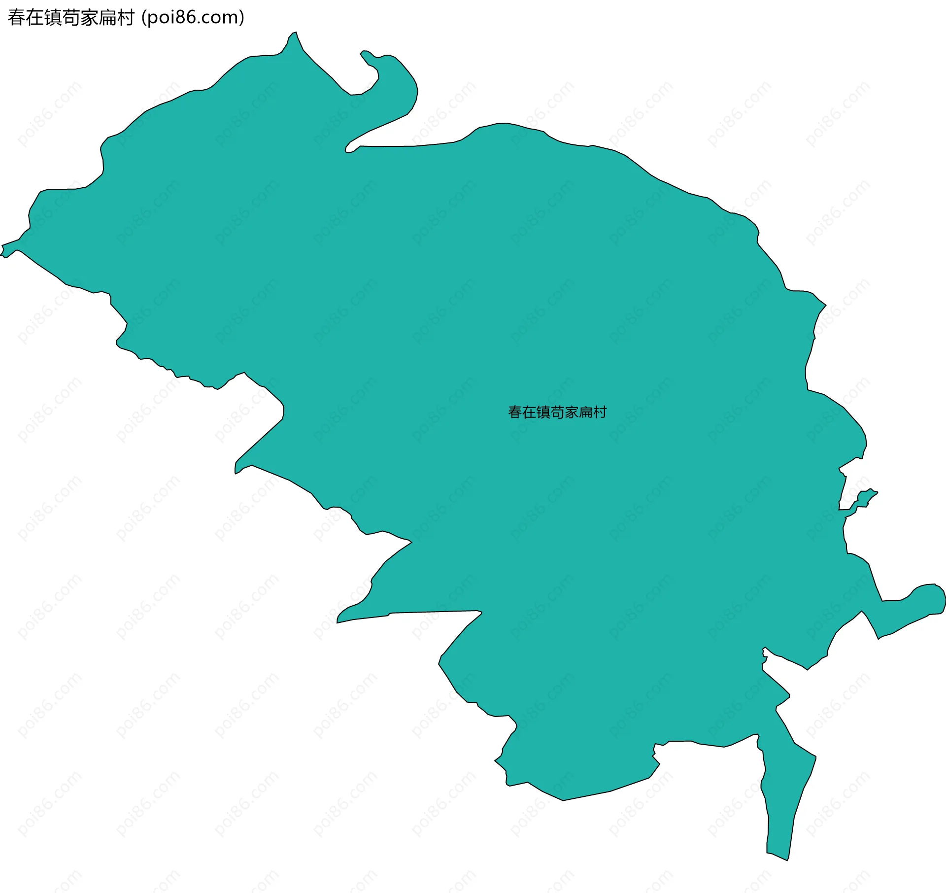 春在镇苟家扁村边界地图