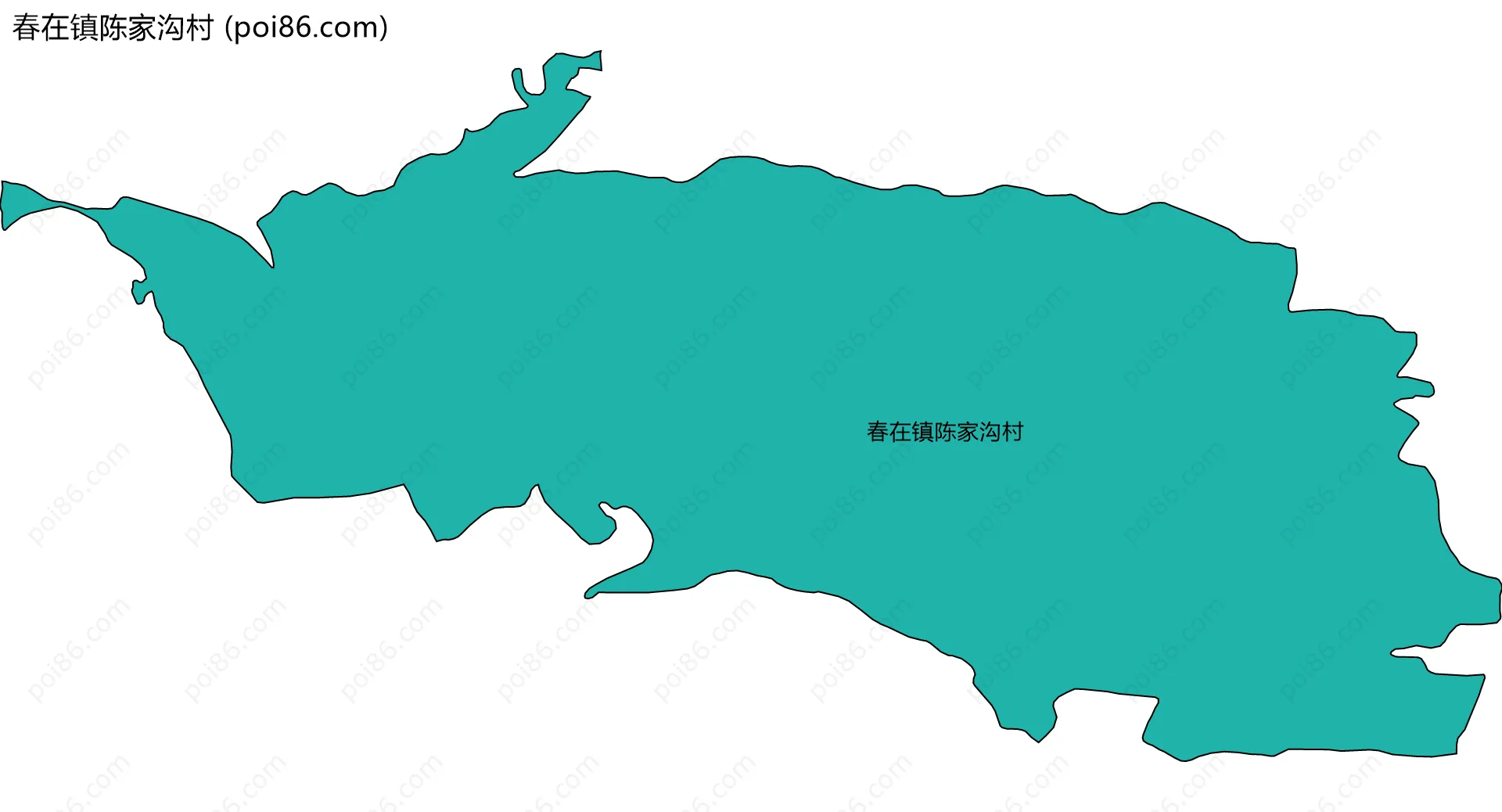 春在镇陈家沟村边界地图