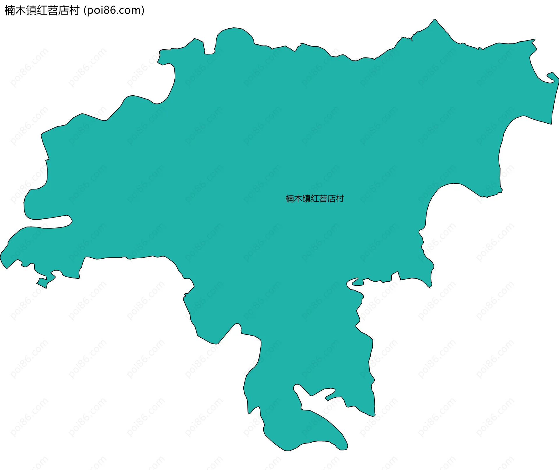 楠木镇红苕店村边界地图