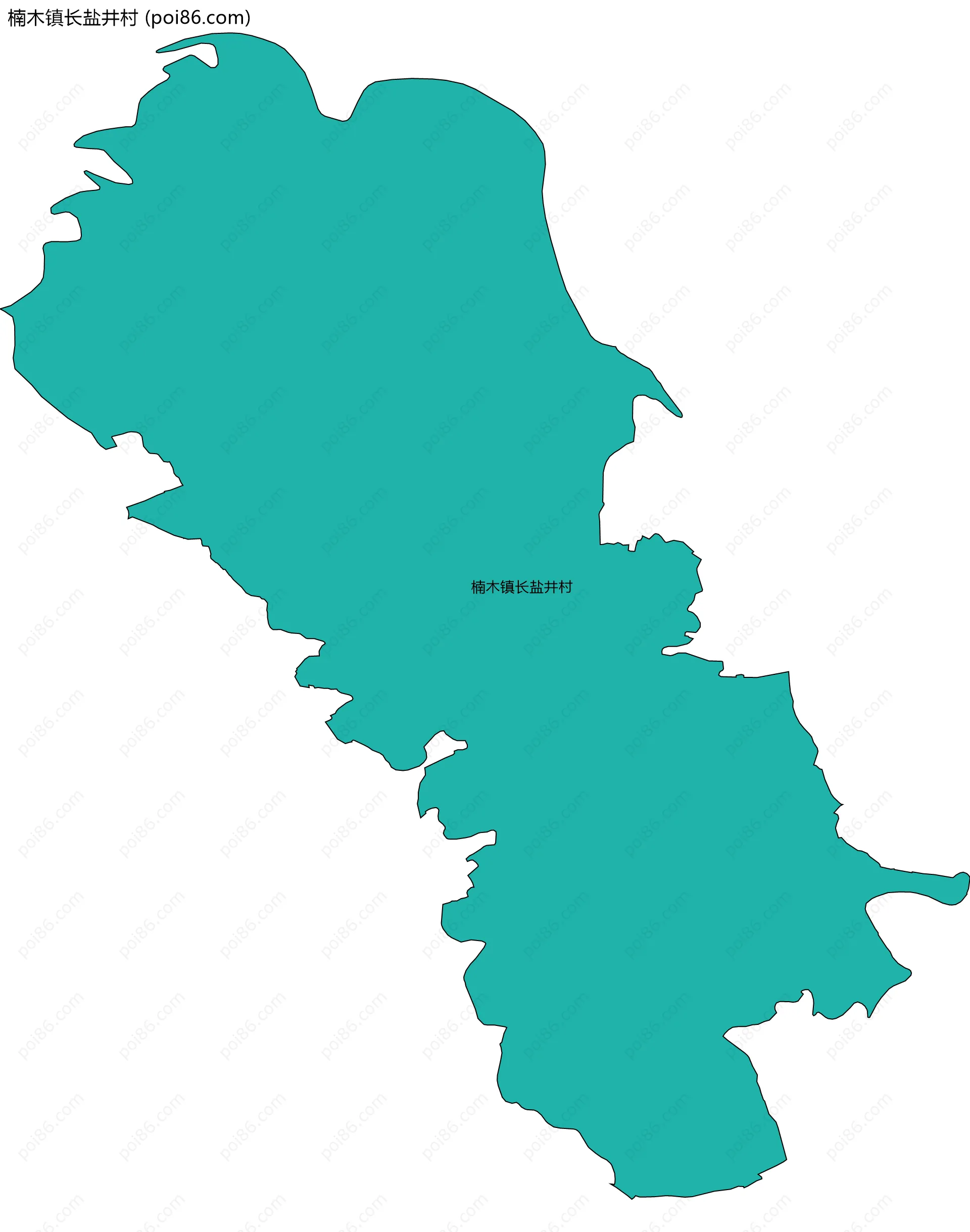 楠木镇长盐井村边界地图
