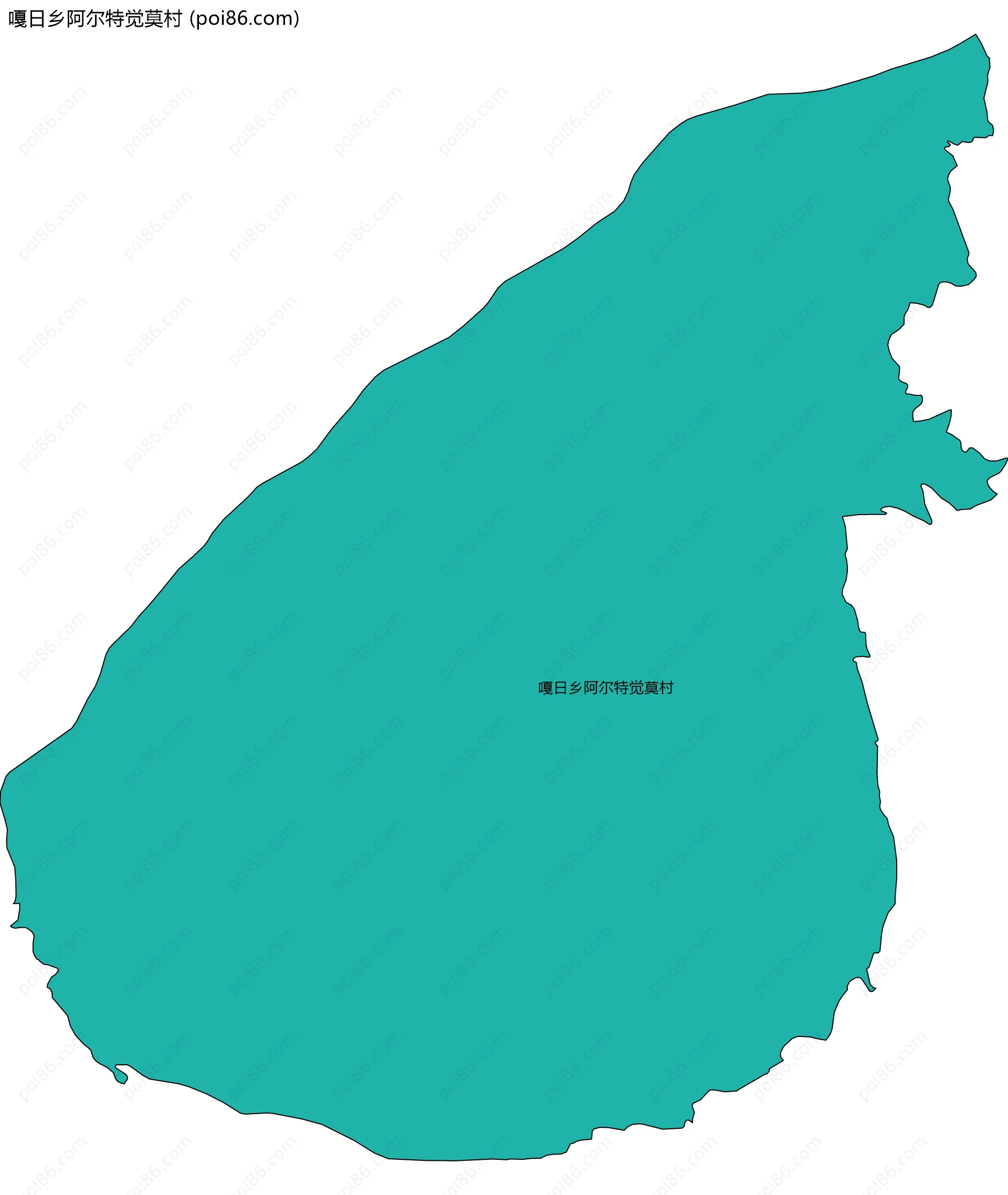 嘎日乡阿尔特觉莫村边界地图