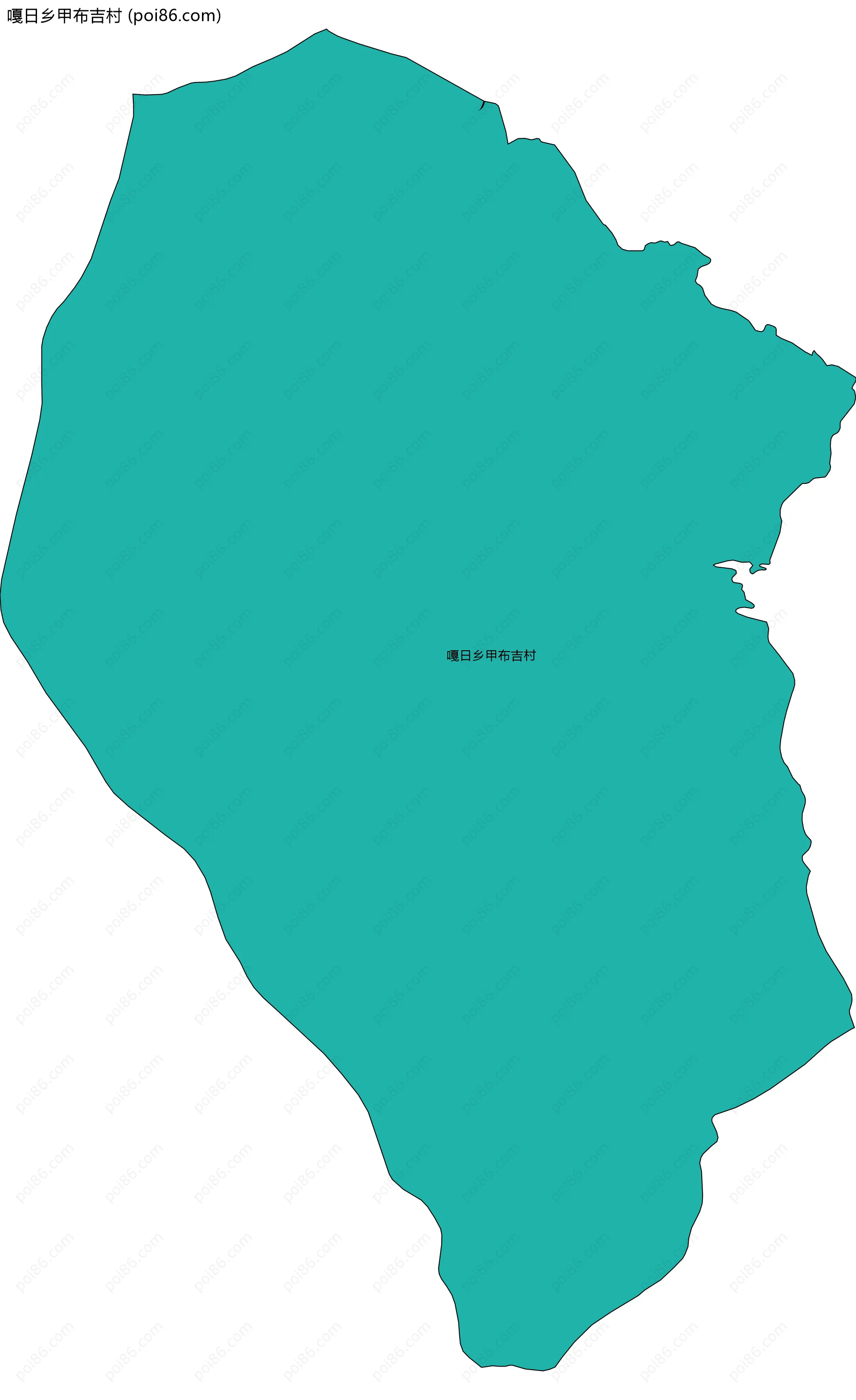 嘎日乡甲布吉村边界地图