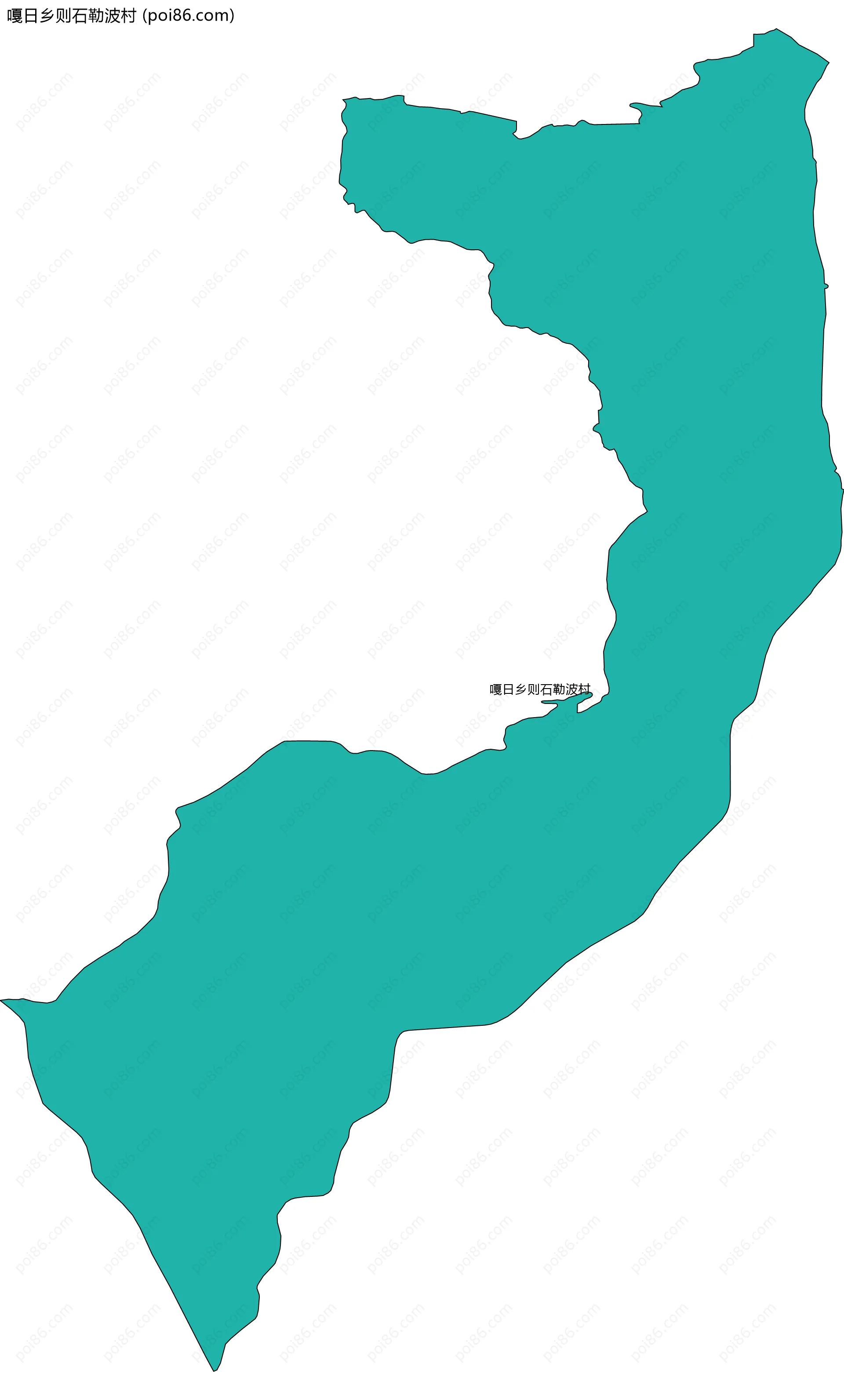 嘎日乡则石勒波村边界地图