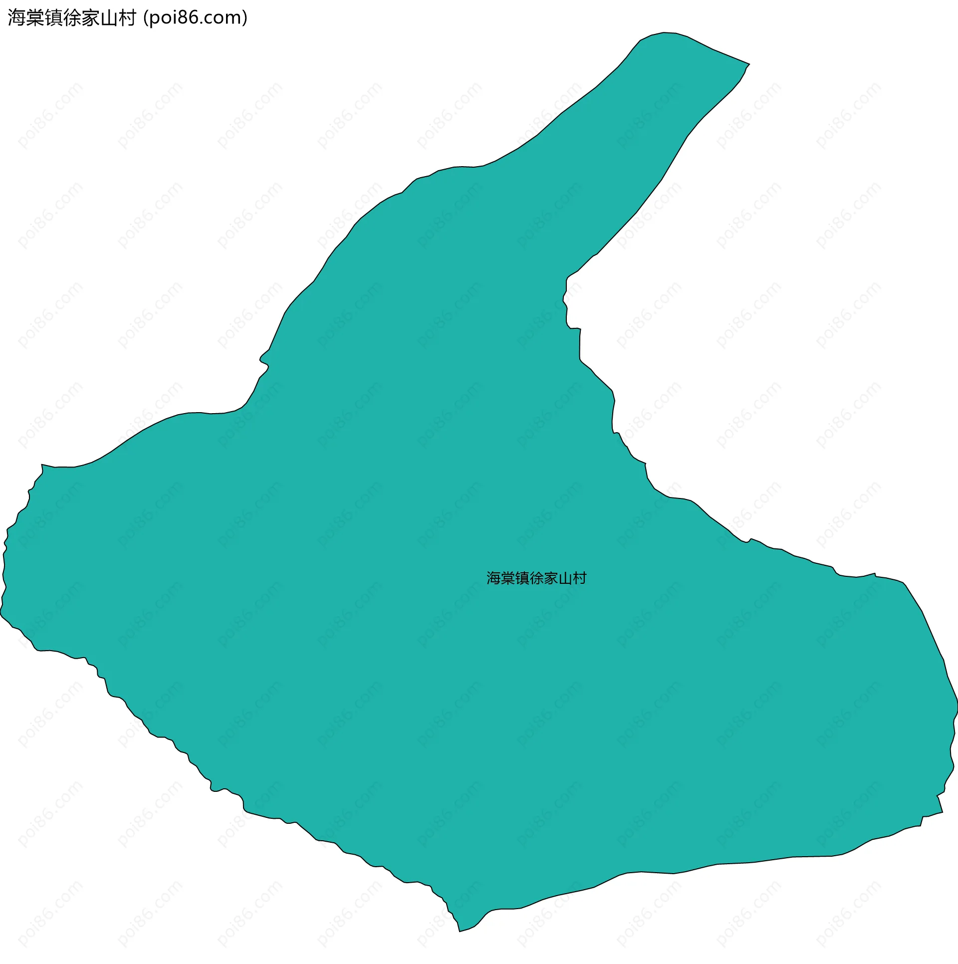 海棠镇徐家山村边界地图