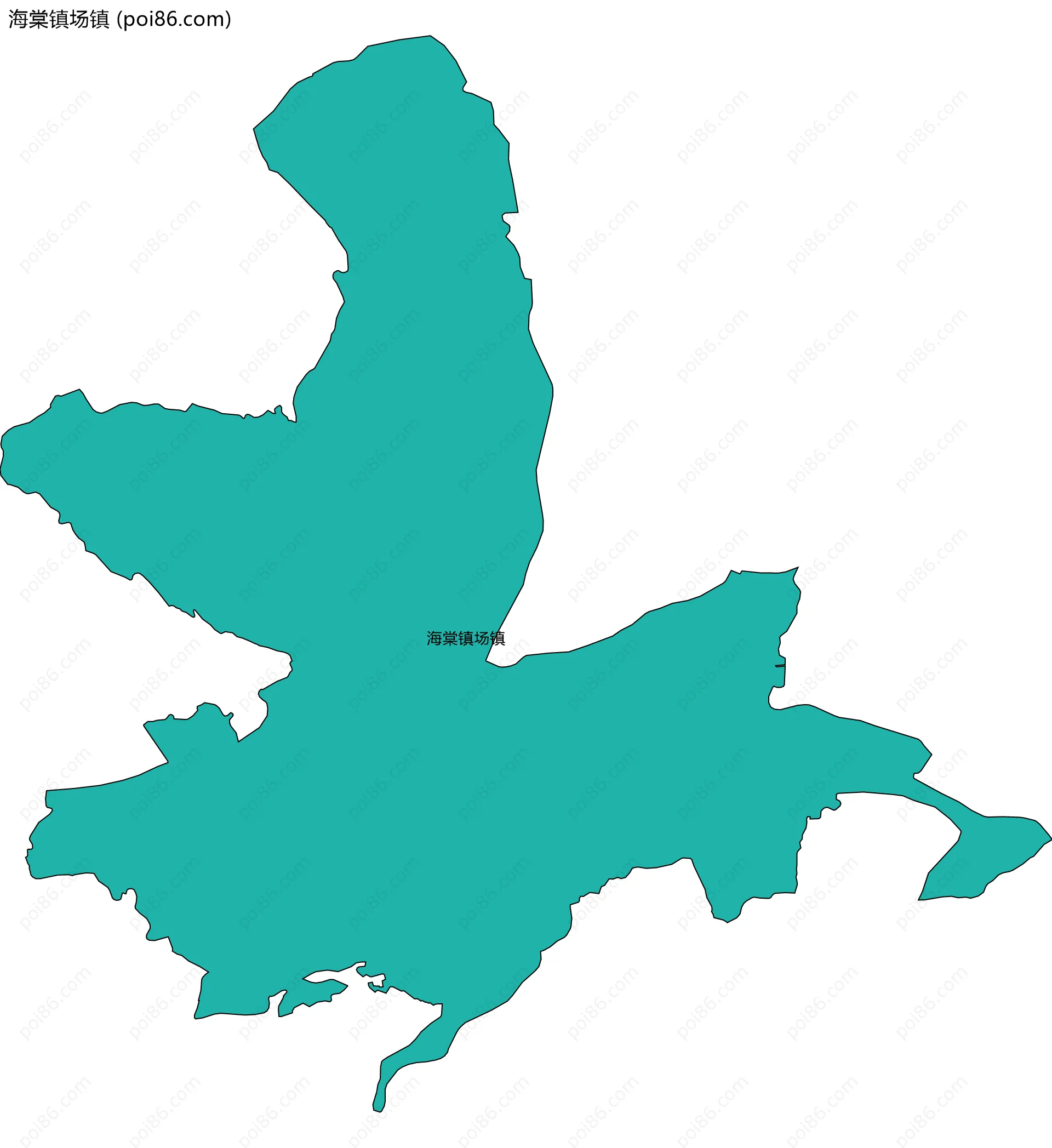 海棠镇场镇边界地图