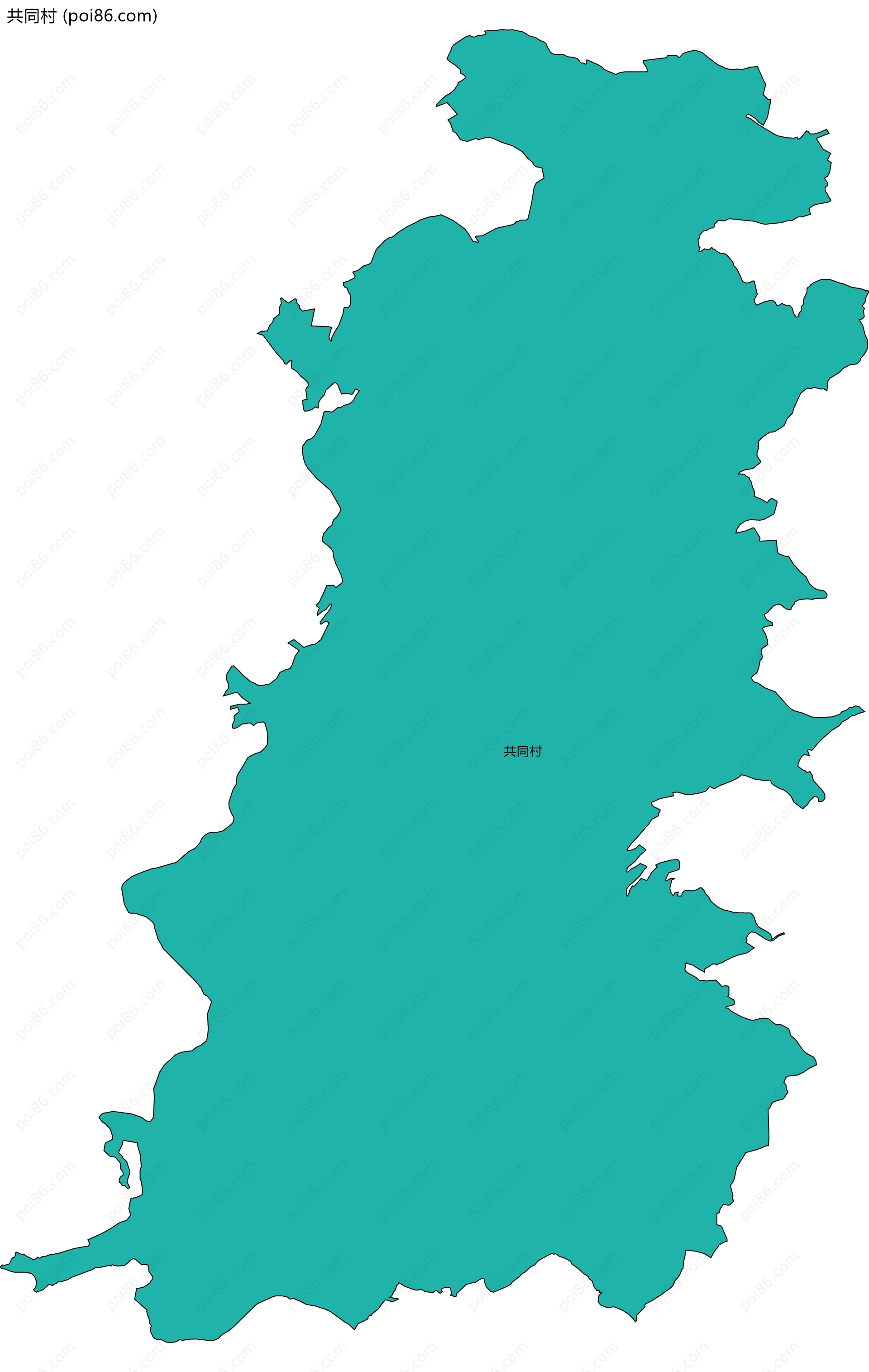 共同村边界地图